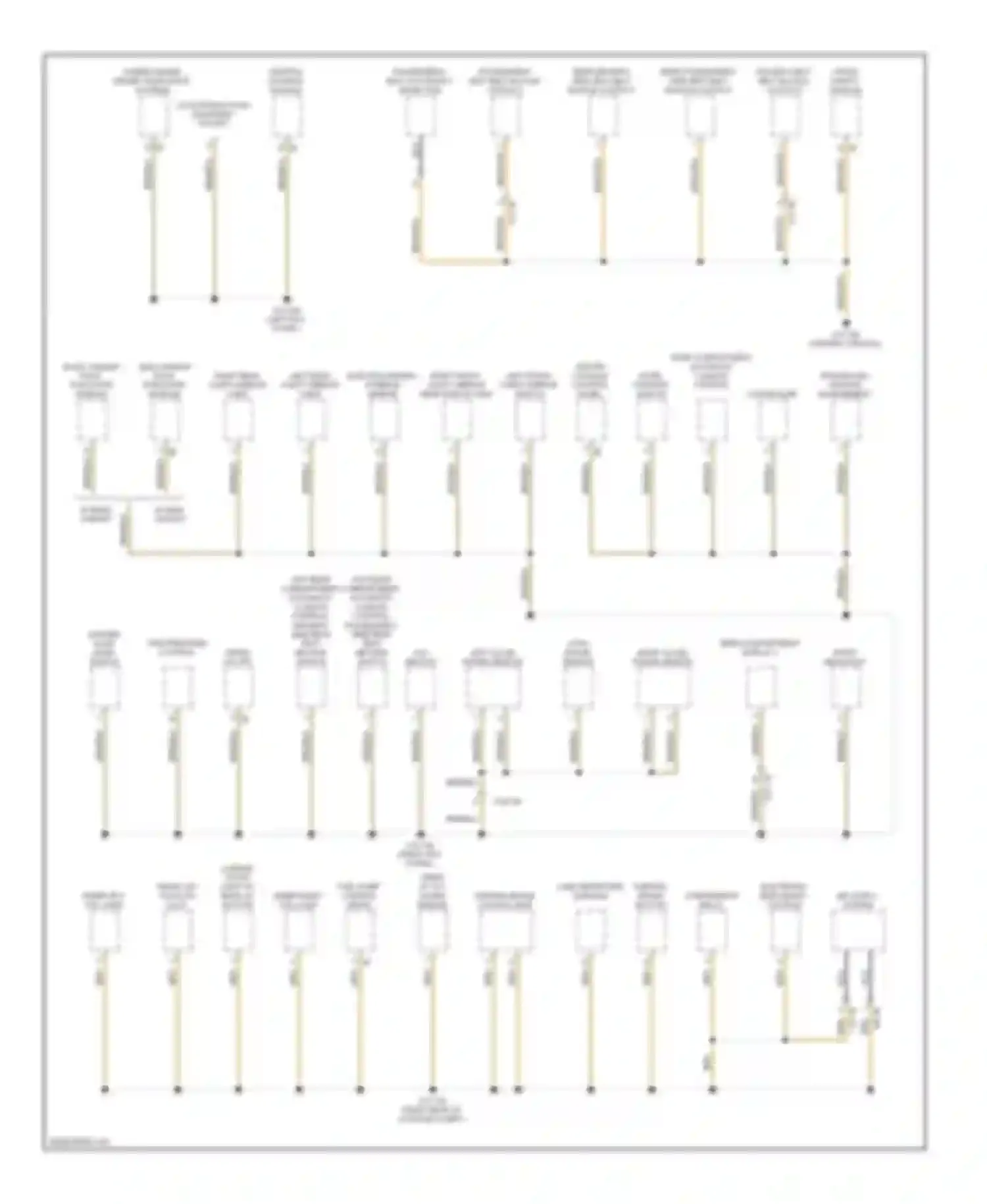 7 series BMW F01/F02 (2008-2012): Ground distribution circuit (4 of 6)