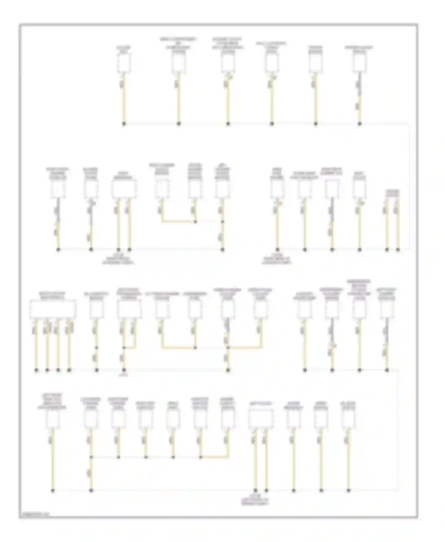 7 series BMW F01/F02 (2008-2012): Ground distribution circuit (5 of 5)