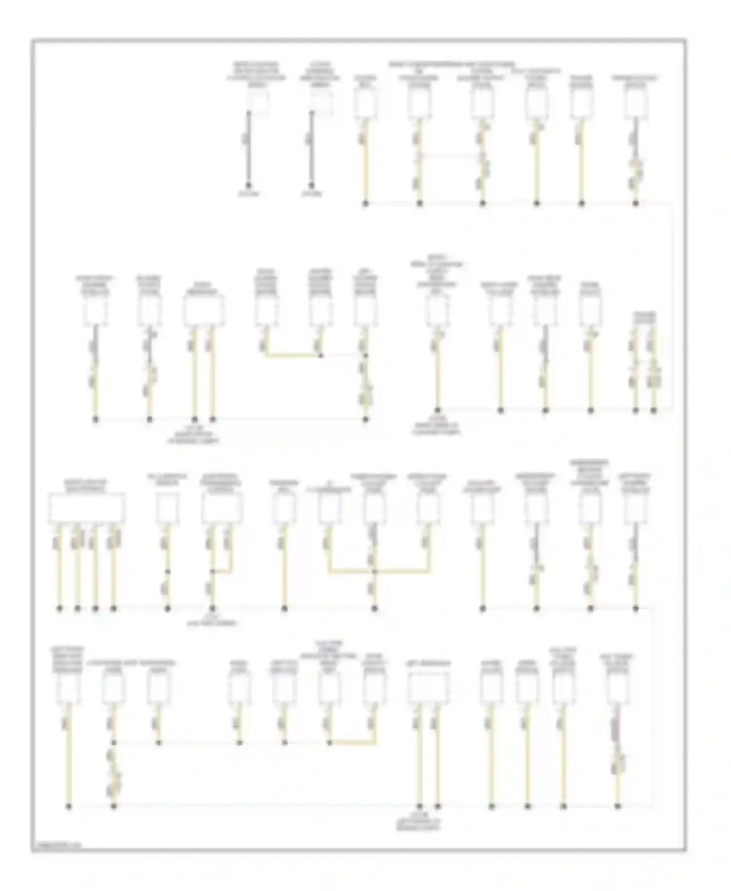 7 series BMW F01/F02 (2008-2012): Ground distribution circuit (5 of 6)