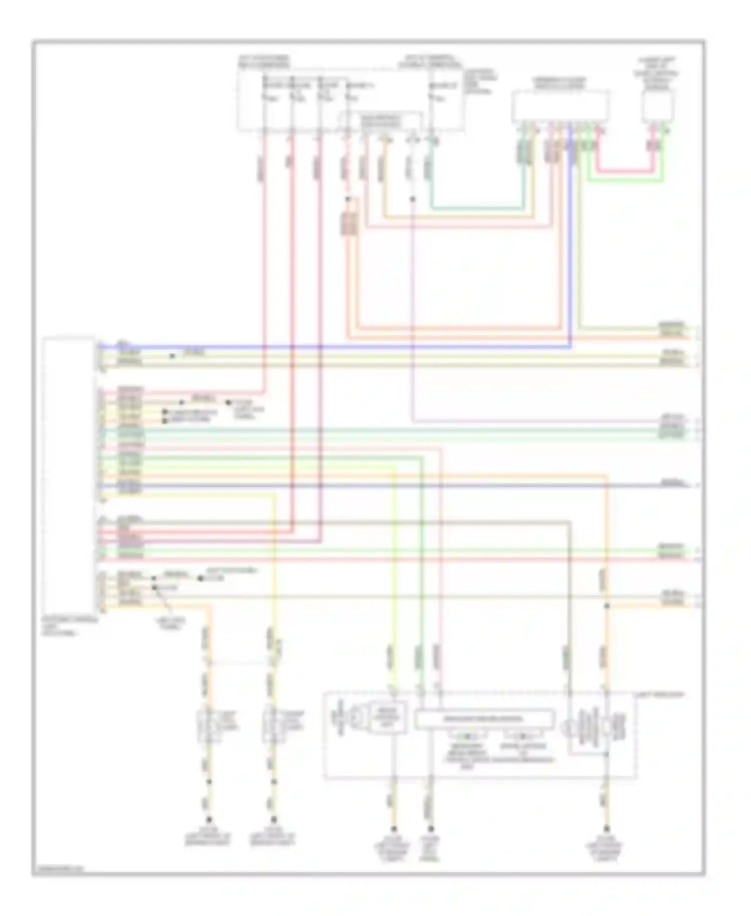 7 series BMW F01/F02 (2008-2012): Headlights circuit (1 of 2)