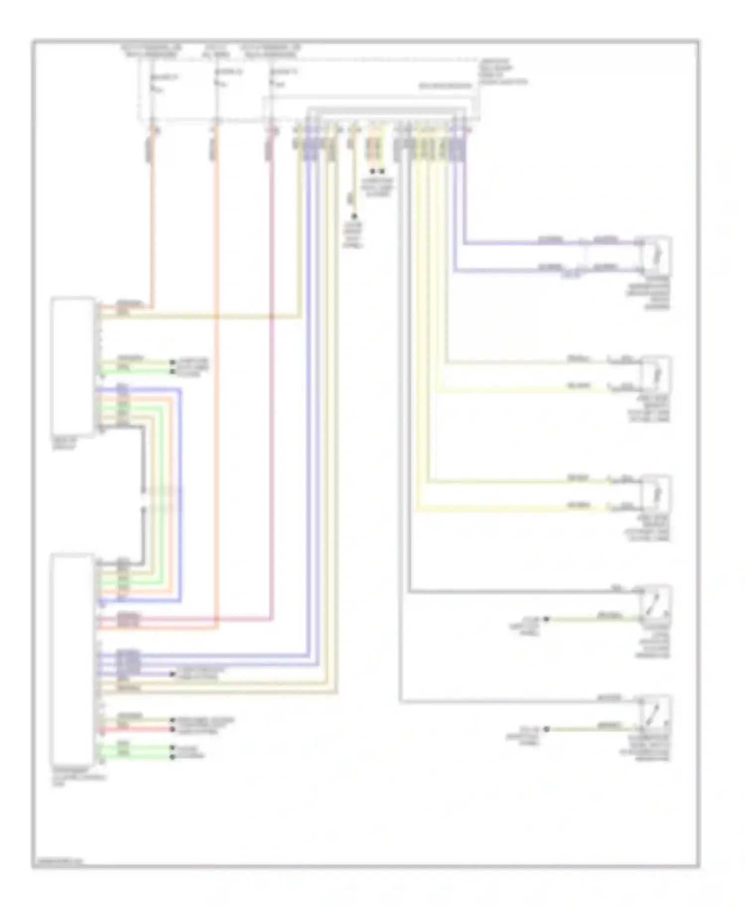 7 series BMW F01/F02 (2008-2012): Instrument cluster circuit