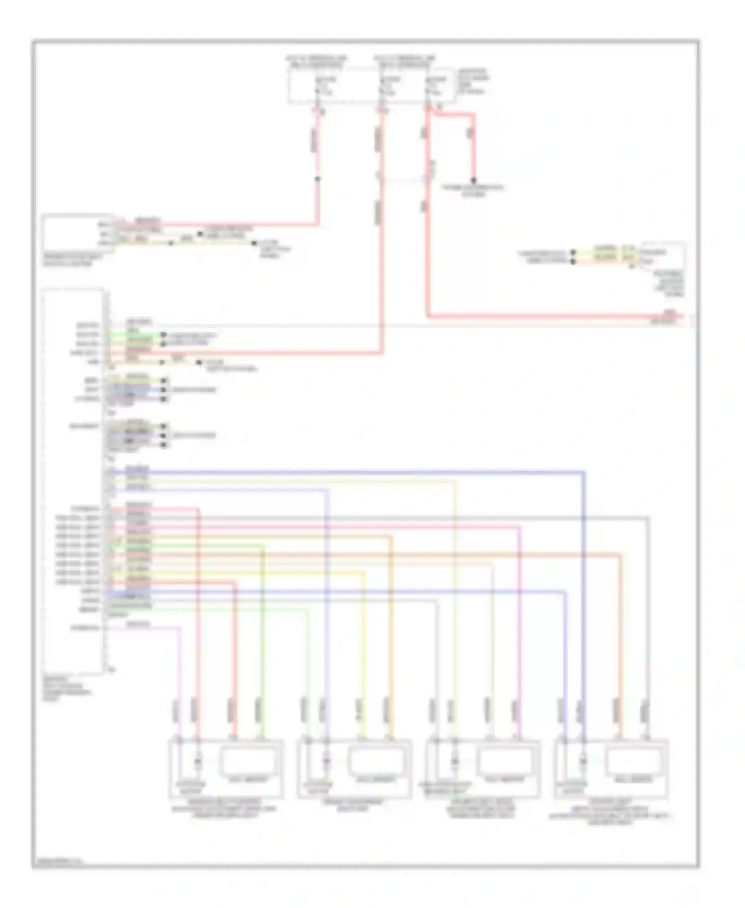 7 series BMW F01/F02 (2008-2012): Driver"s memory seat circuit (1 of 2)