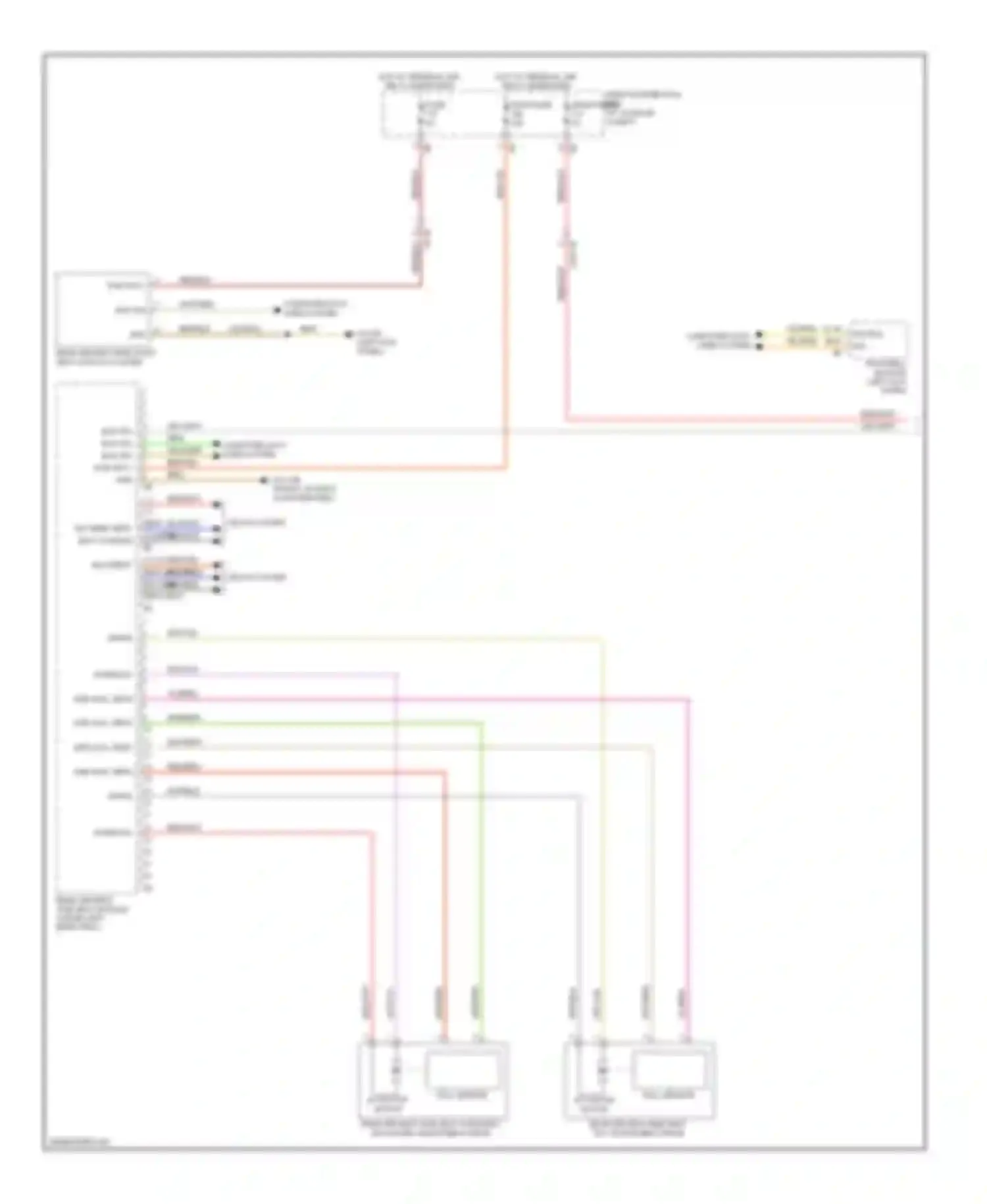 7 series BMW F01/F02 (2008-2012): Left memory rear seat circuit (1 of 2)