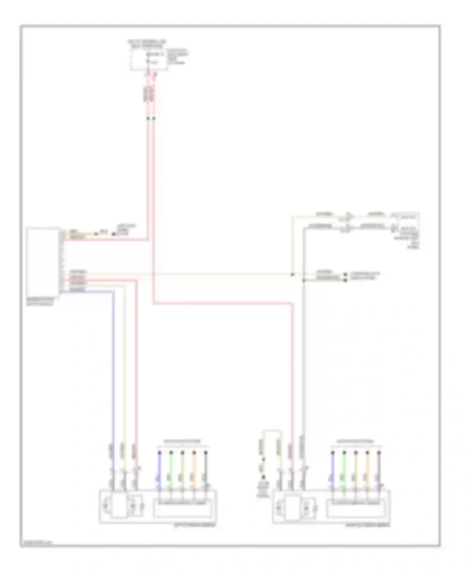 7 series BMW F01/F02 (2008-2012): Memory mirrors circuit