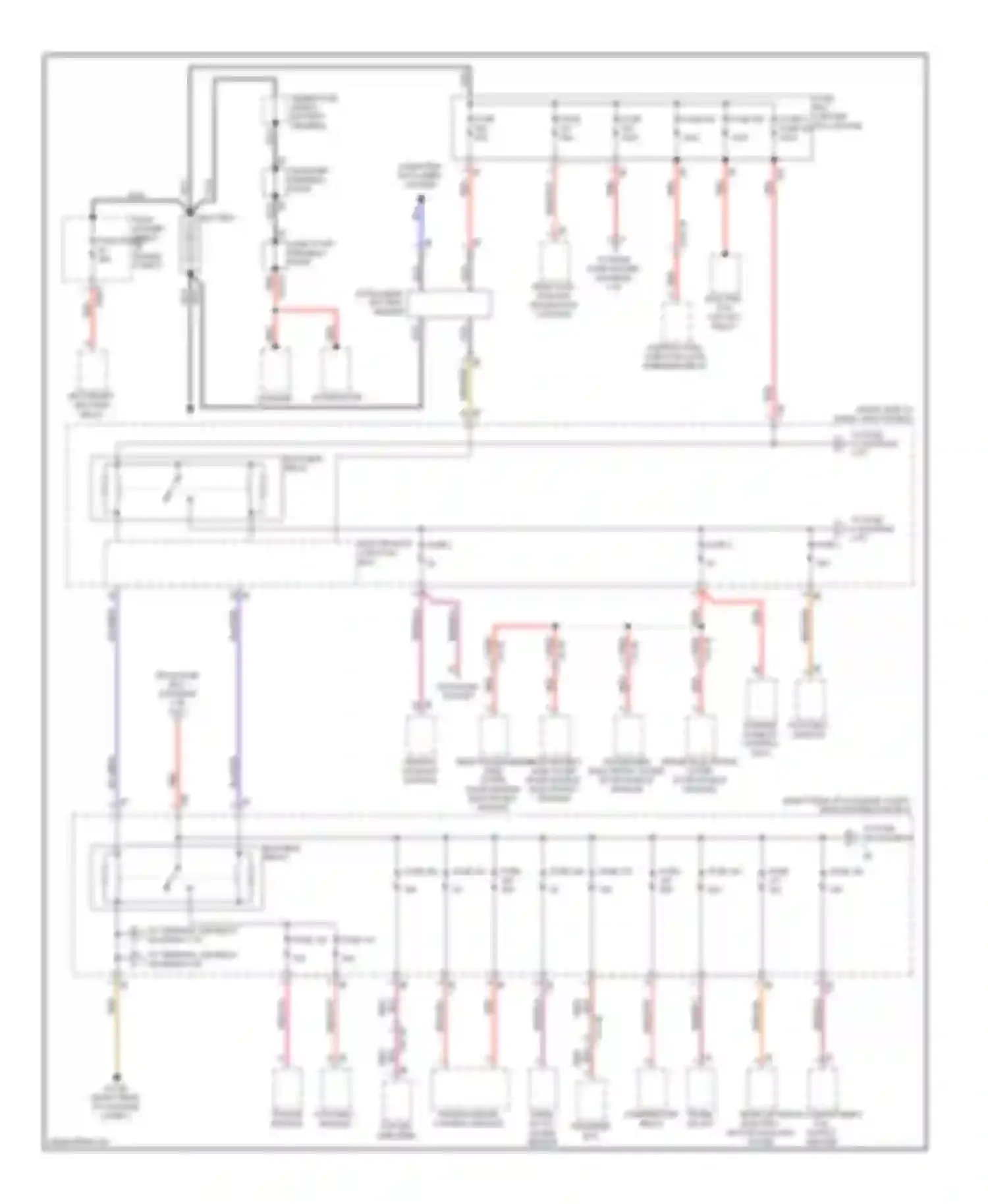 7 series BMW F01/F02 (2008-2012): Power distribution circuit (1 of 8)
