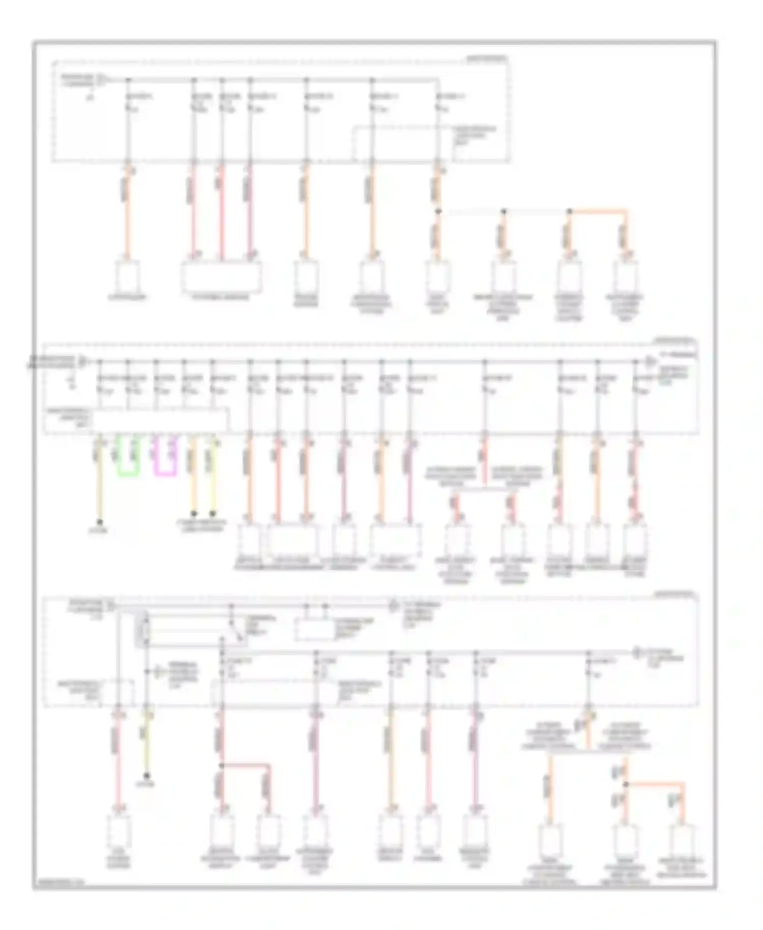 7 series BMW F01/F02 (2008-2012): Power distribution circuit (2 of 6)