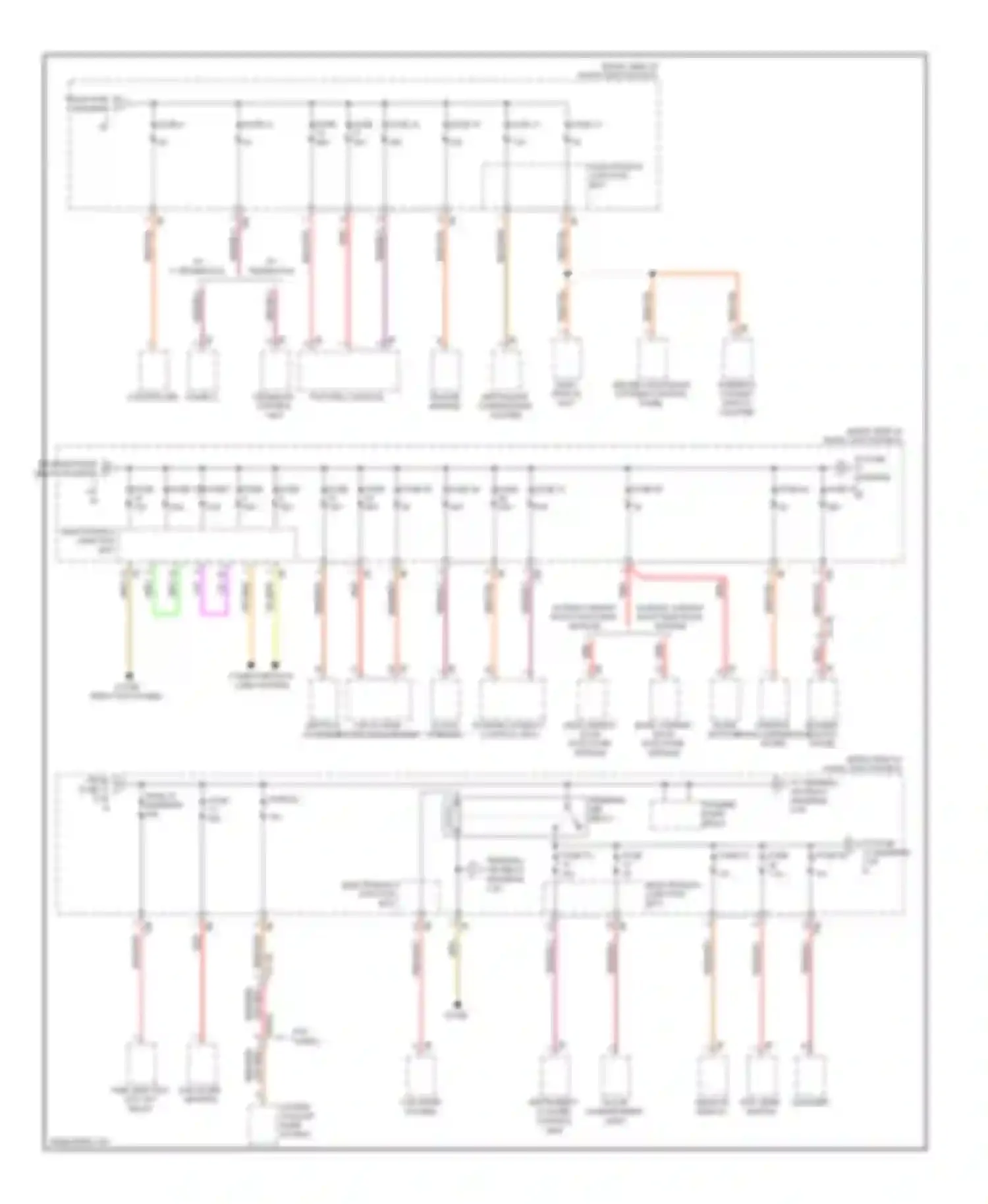 7 series BMW F01/F02 (2008-2012): Power distribution circuit (2 of 8)