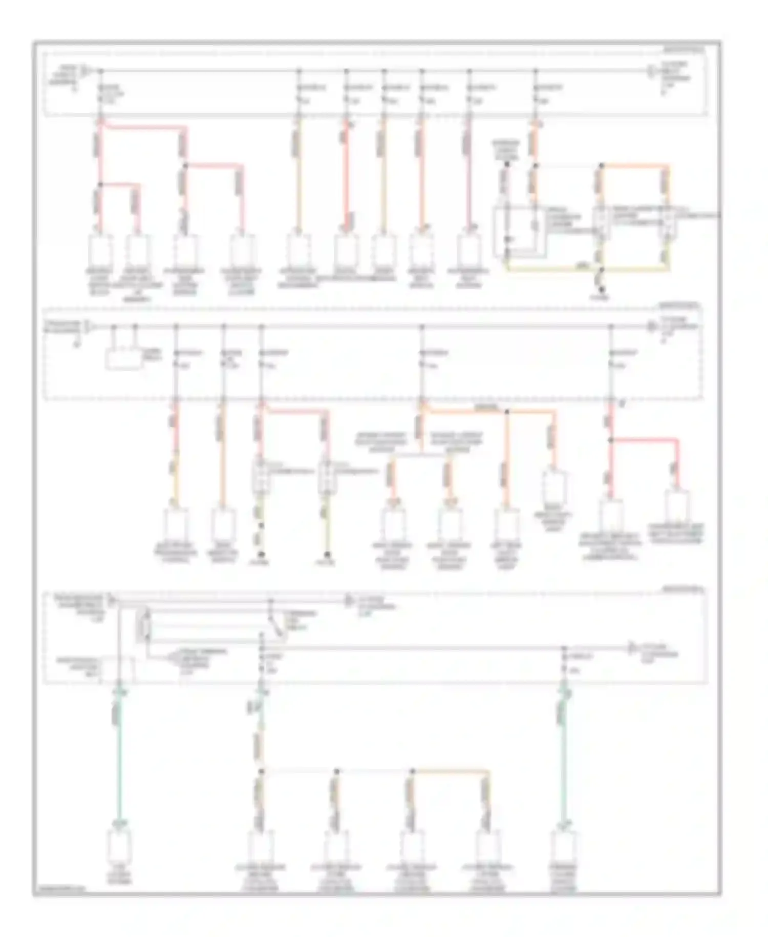 7 series BMW F01/F02 (2008-2012): Power distribution circuit (3 of 6)