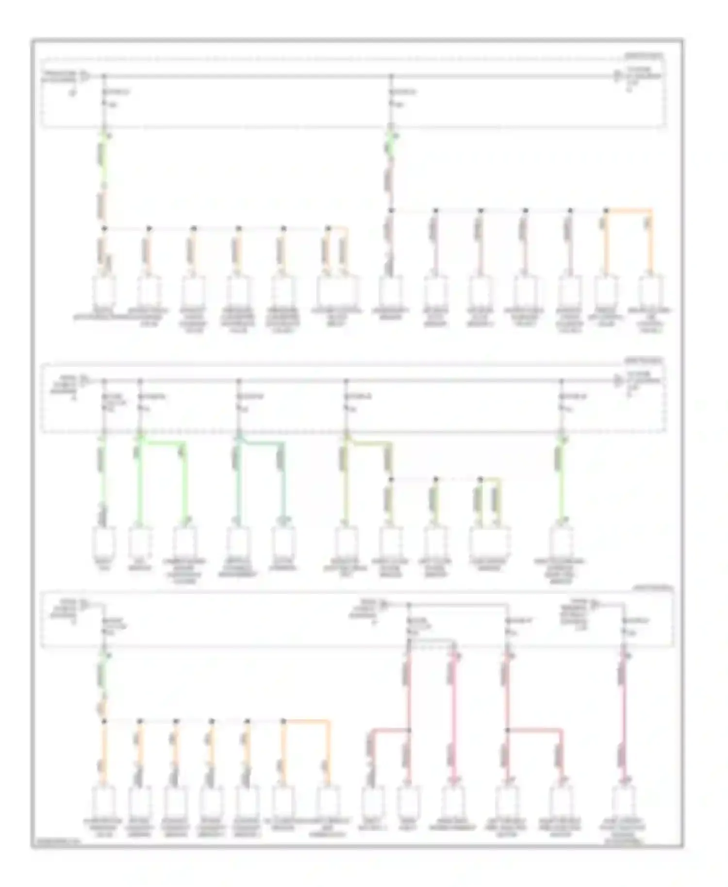 7 series BMW F01/F02 (2008-2012): Power distribution circuit (4 of 6)