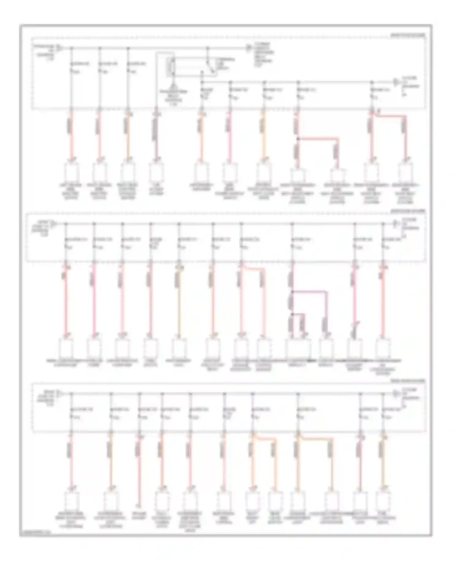 7 series BMW F01/F02 (2008-2012): Power distribution circuit (5 of 6)