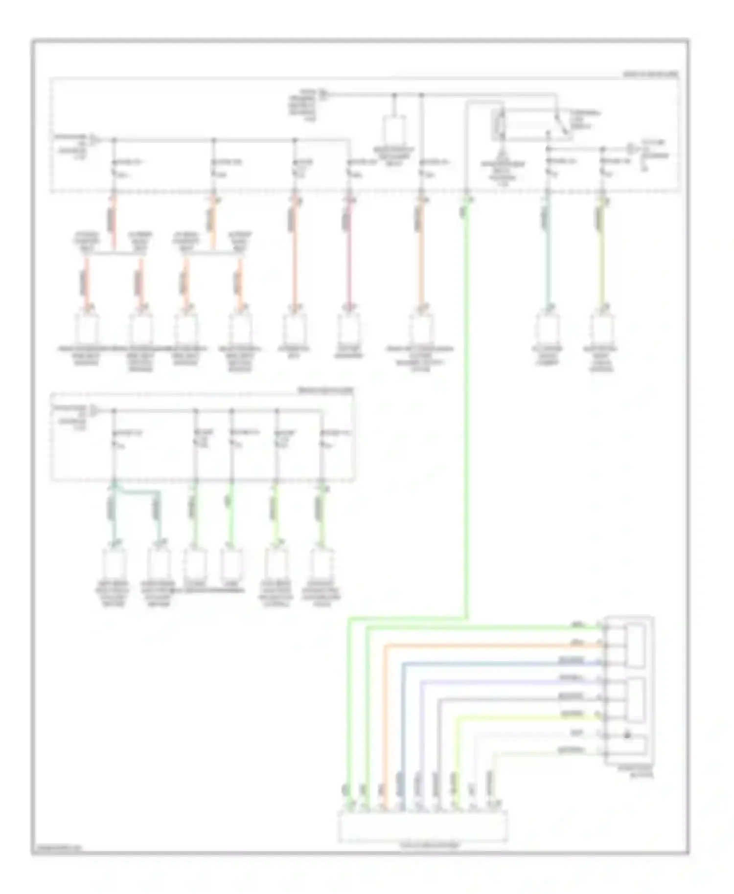 7 series BMW F01/F02 (2008-2012): Power distribution circuit (6 of 6)