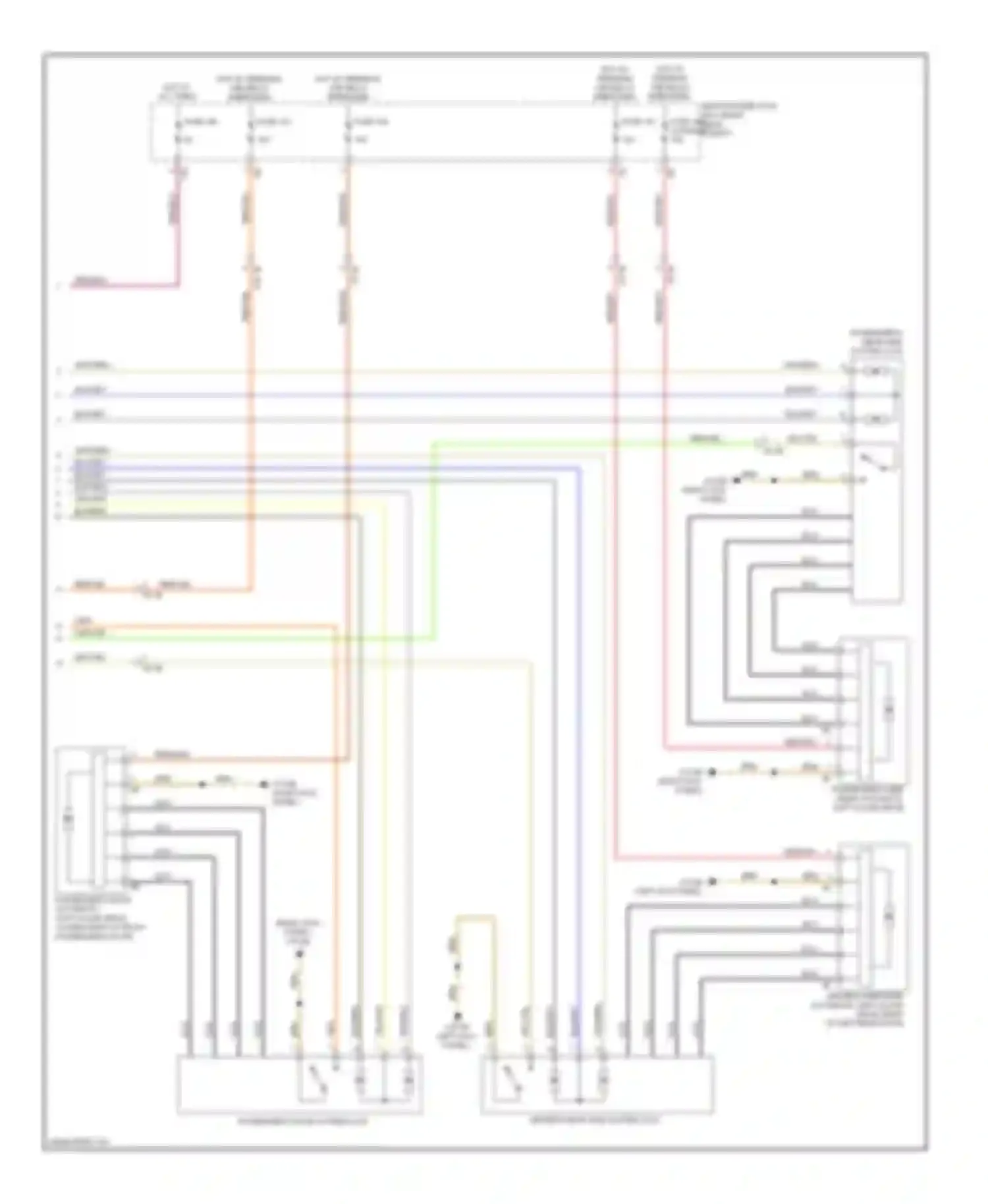 7 series BMW F01/F02 (2008-2012): Power door locks circuit (2 of 2)