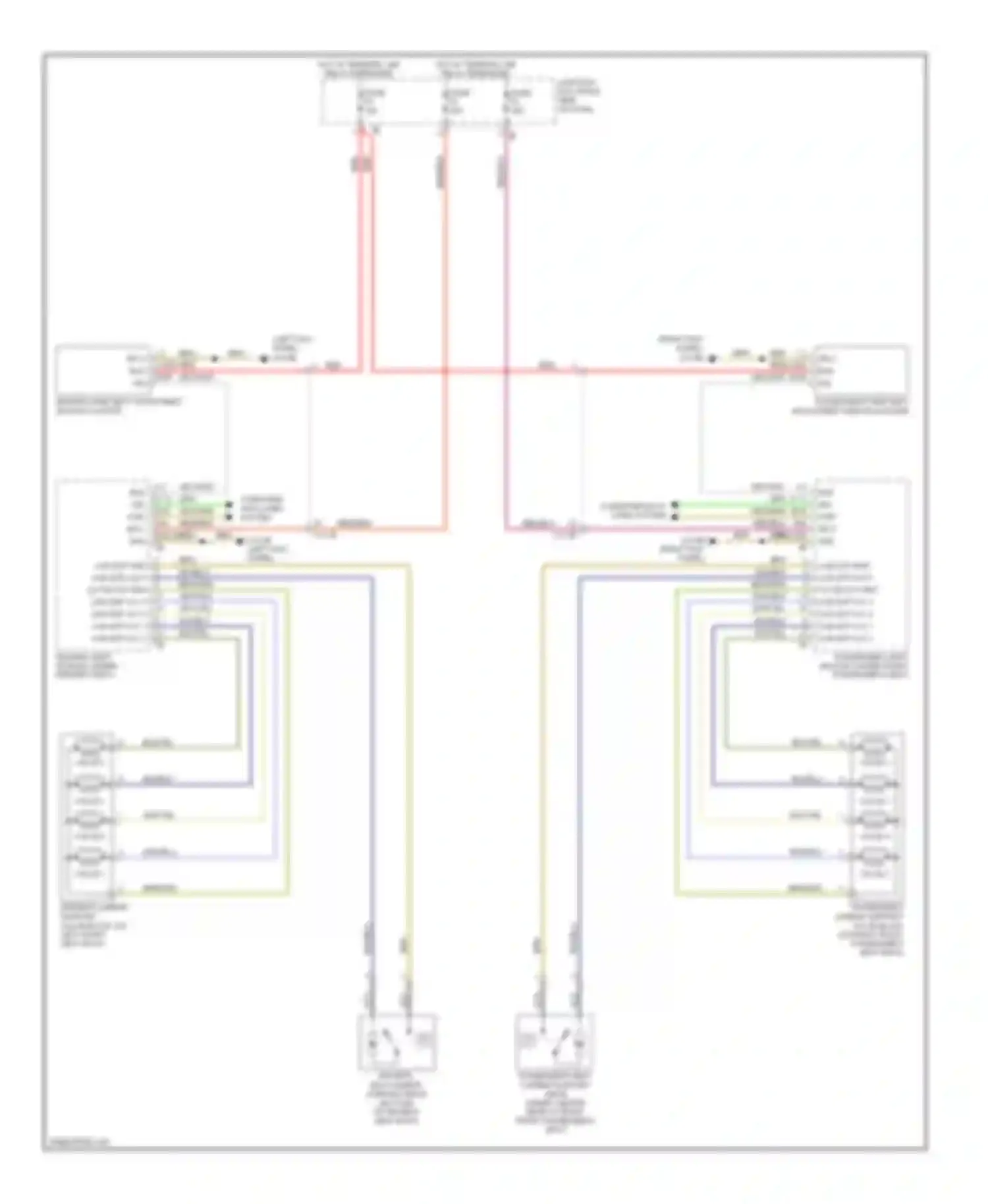 7 series BMW F01/F02 (2008-2012): Front lumbar circuit, without active seats