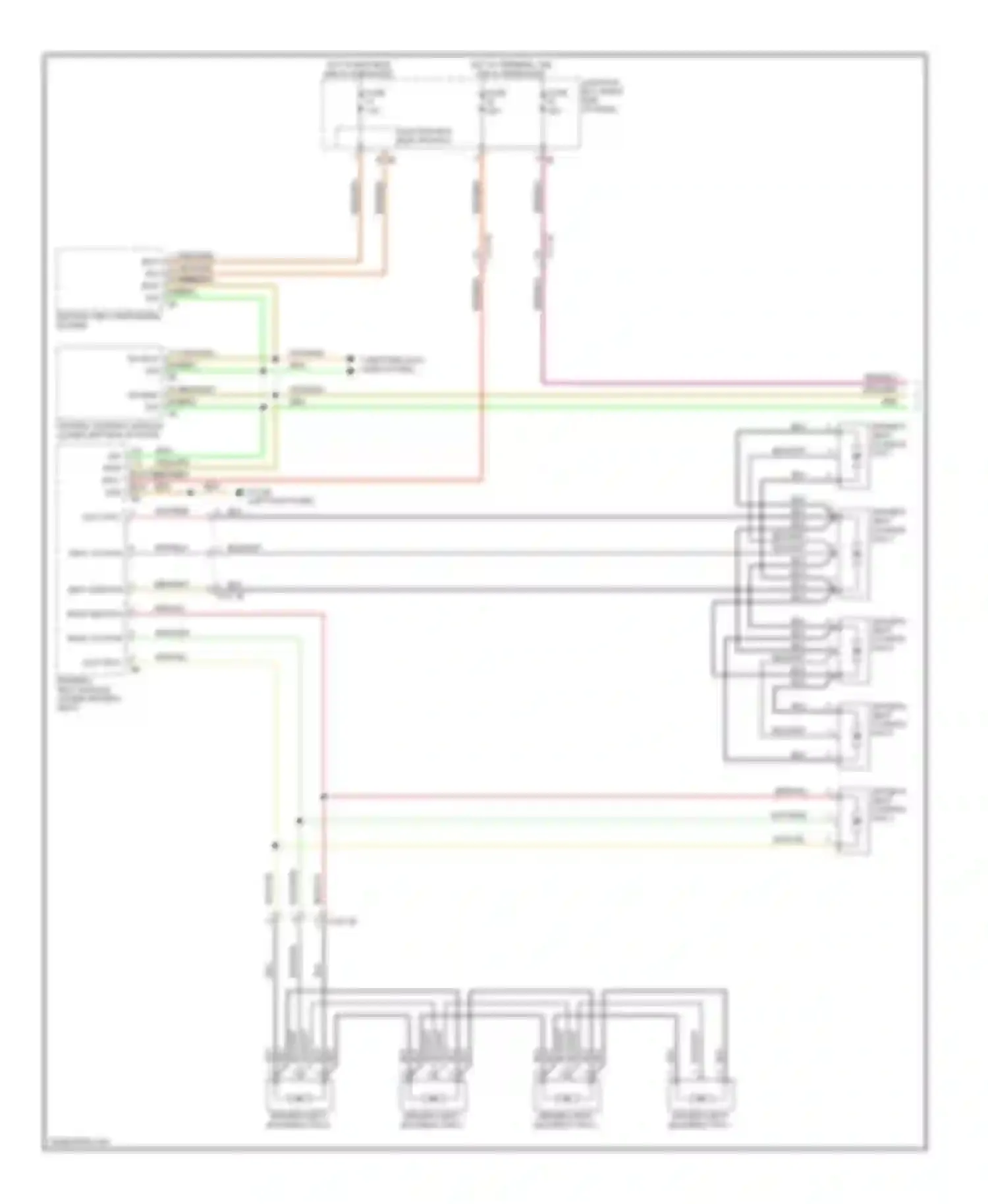 7 series BMW F01/F02 (2008-2012): Front seat ventilation circuit (1 of 2)