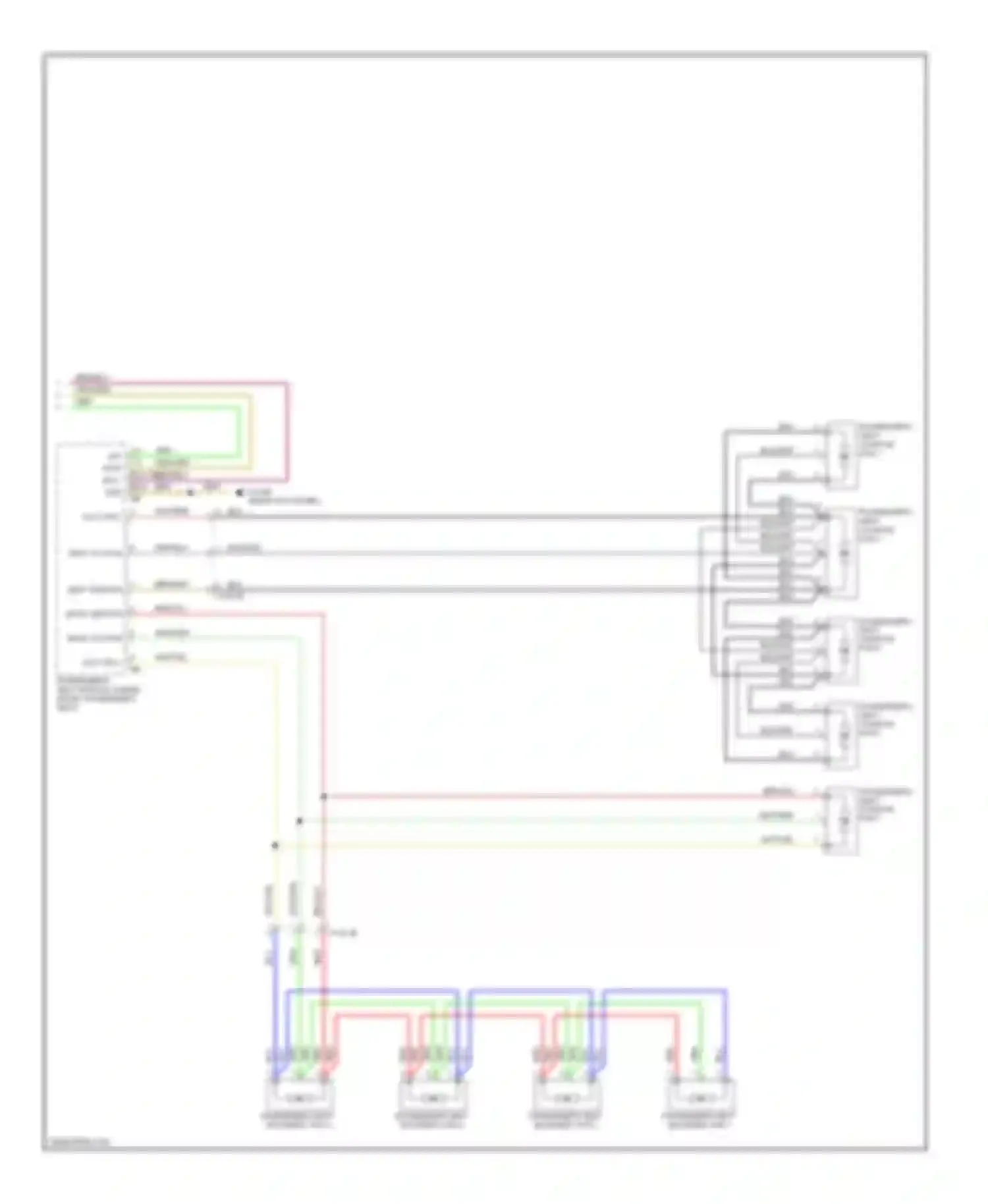 7 series BMW F01/F02 (2008-2012): Front seat ventilation circuit (2 of 2)