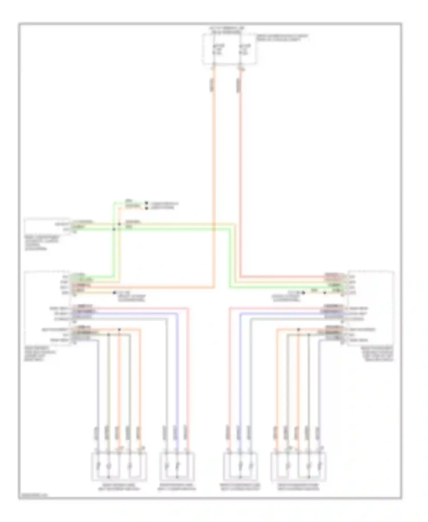7 series BMW F01/F02 (2008-2012): Rear heated seats circuit, with memory