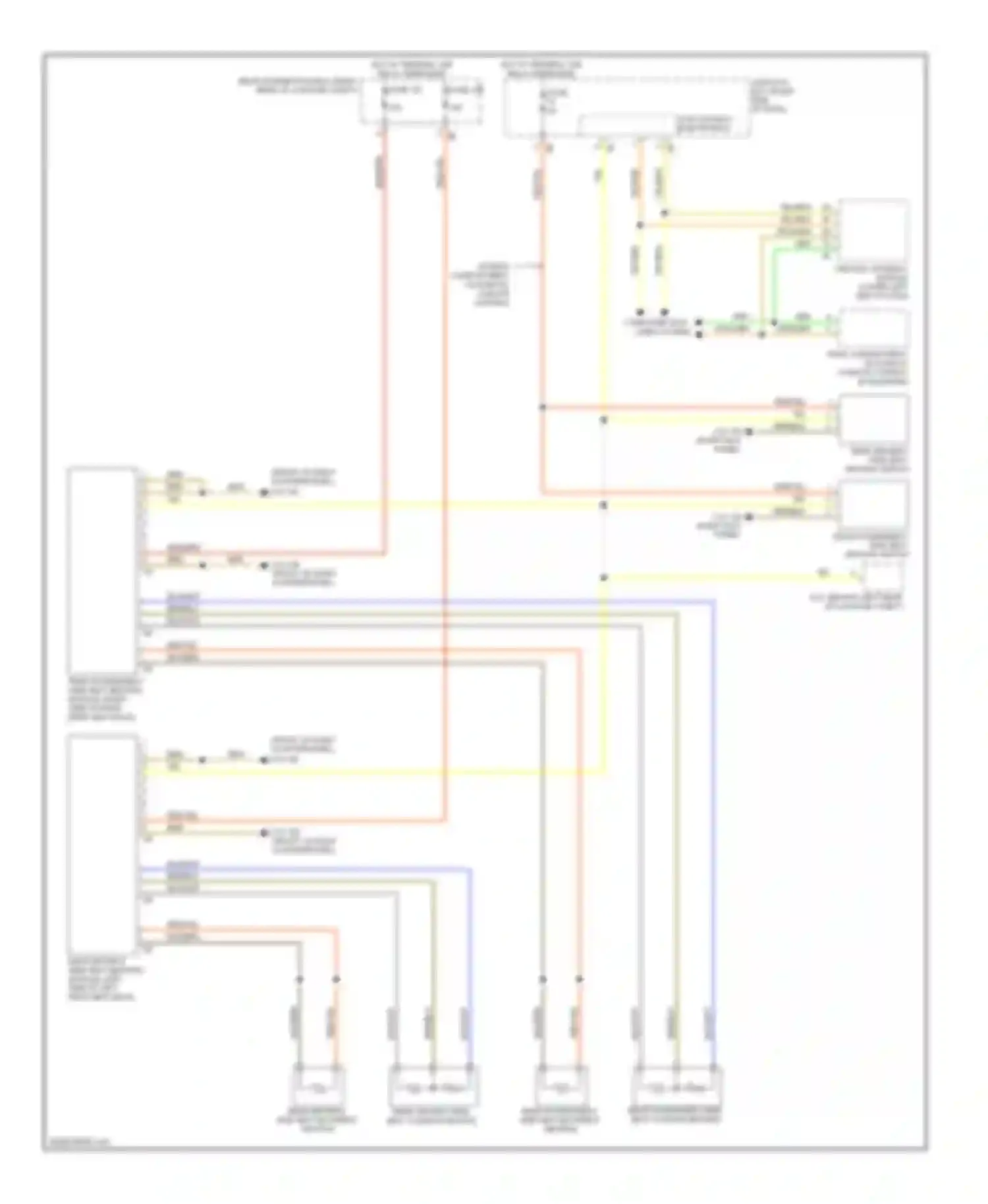7 series BMW F01/F02 (2008-2012): Rear heated seats circuit, without memory