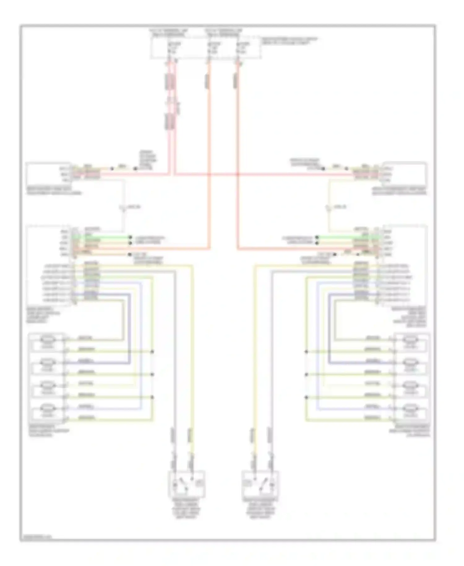 7 series BMW F01/F02 (2008-2012): Rear lumbar circuit, without massage