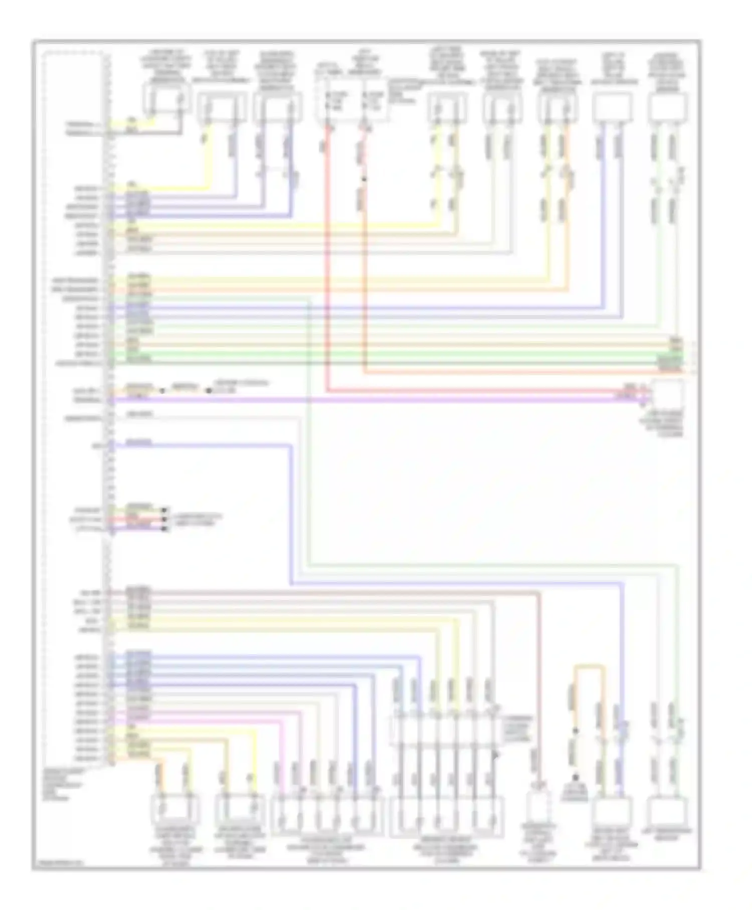 7 series BMW F01/F02 (2008-2012): Supplemental restraints circuit (1 of 2)