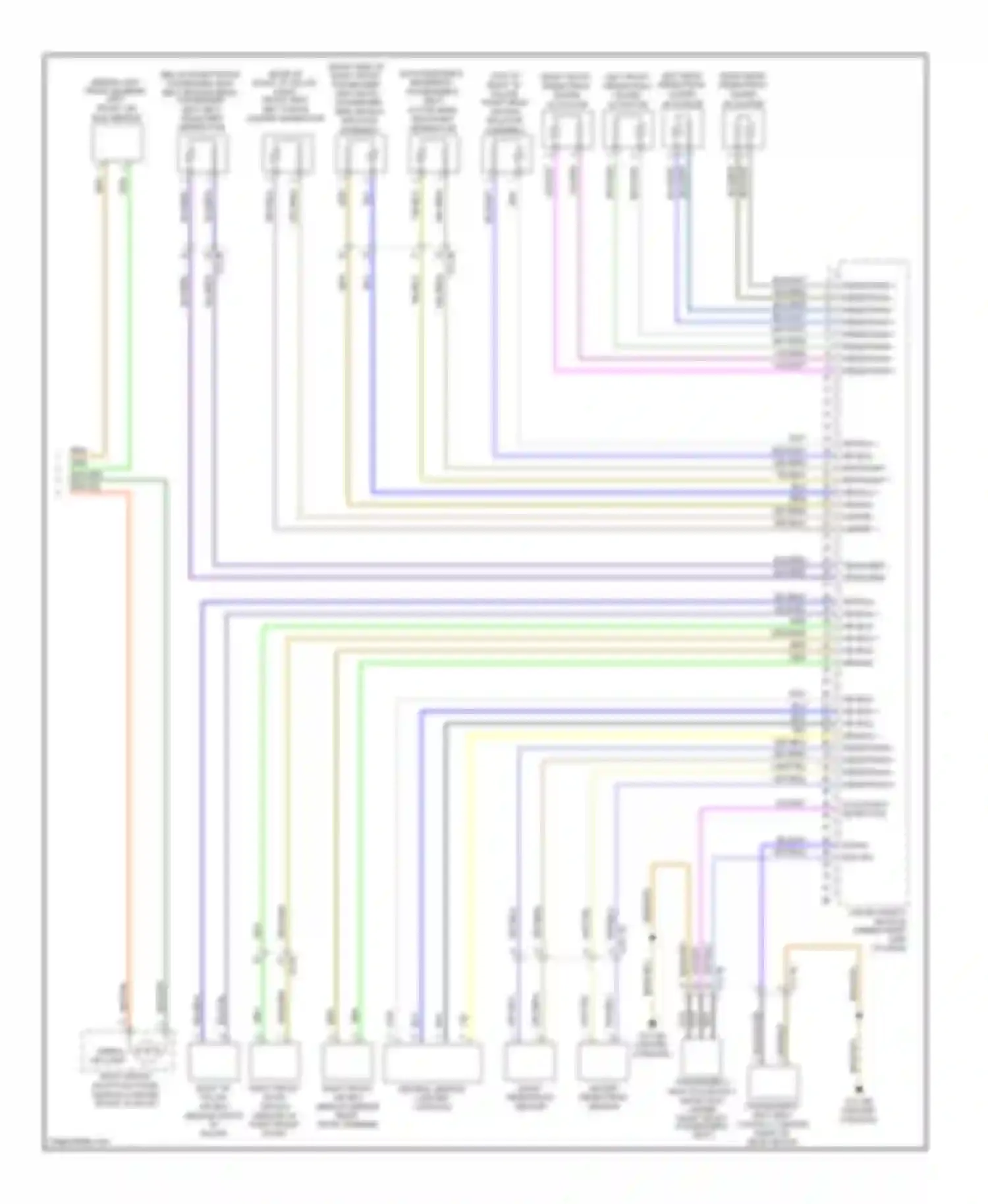 7 series BMW F01/F02 (2008-2012): Supplemental restraints circuit (2 of 2)