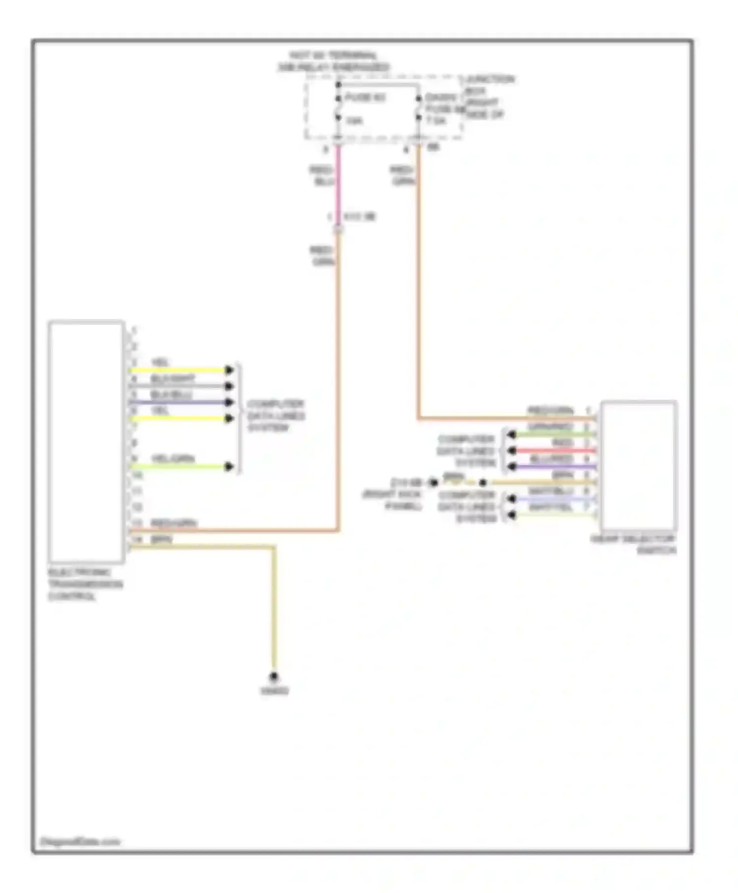 7 series BMW F01/F02 (2008-2012): A/t circuit