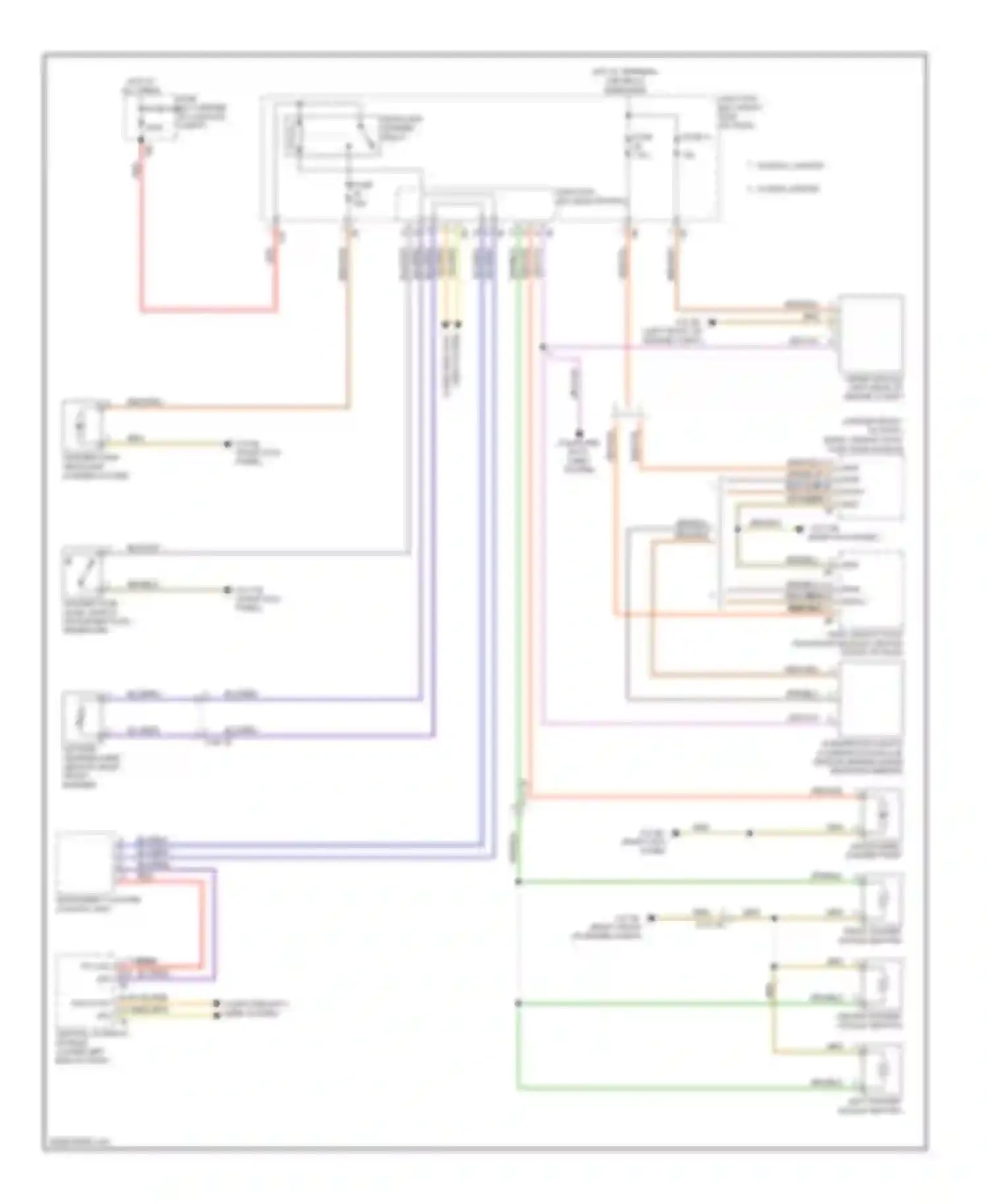 7 series BMW F01/F02 (2008-2012): Wiper/washer circuit