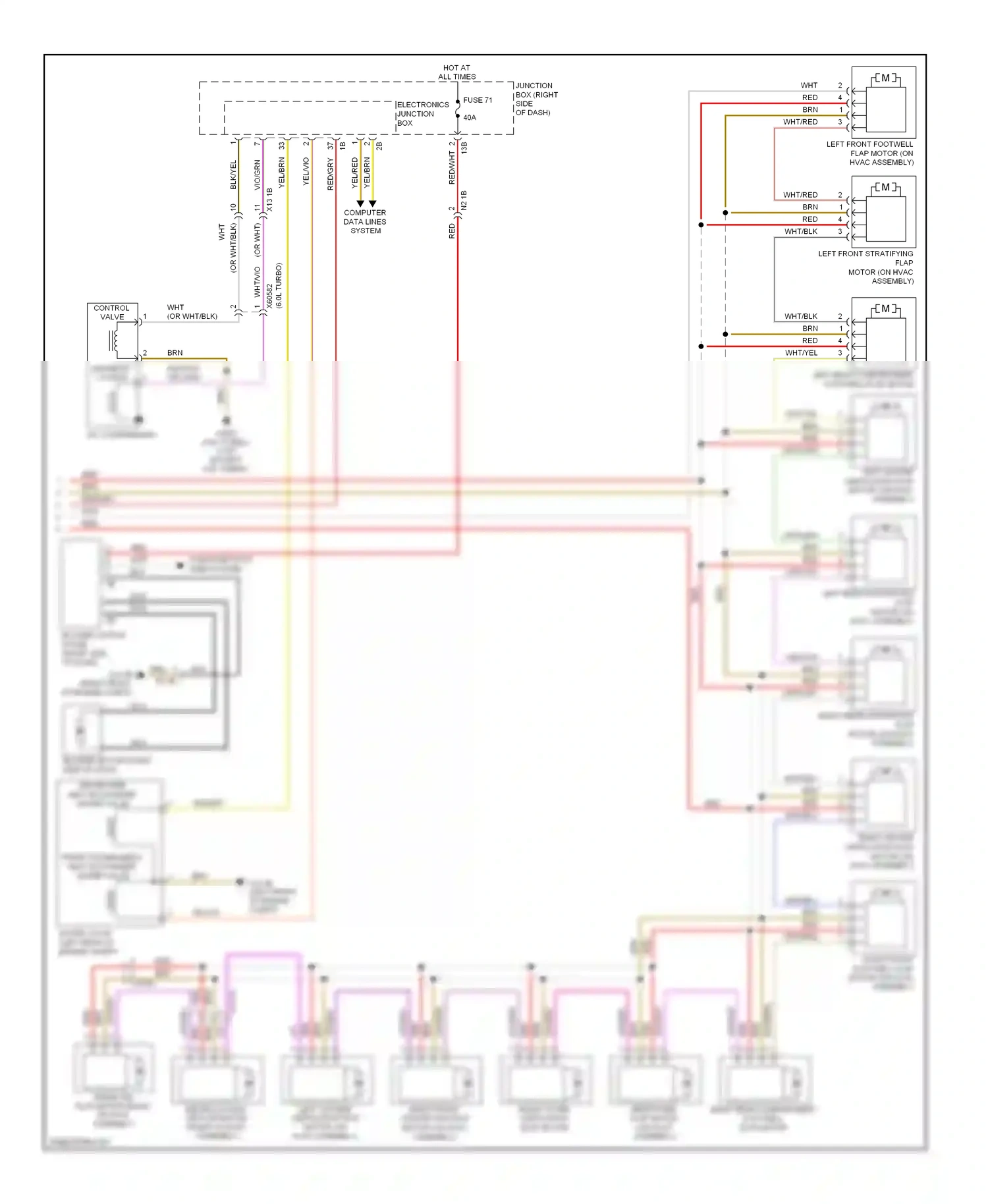 Wiring diagram a/c compressor for BMW 7 series F01/F02 (2008-2012) (2 of 4)