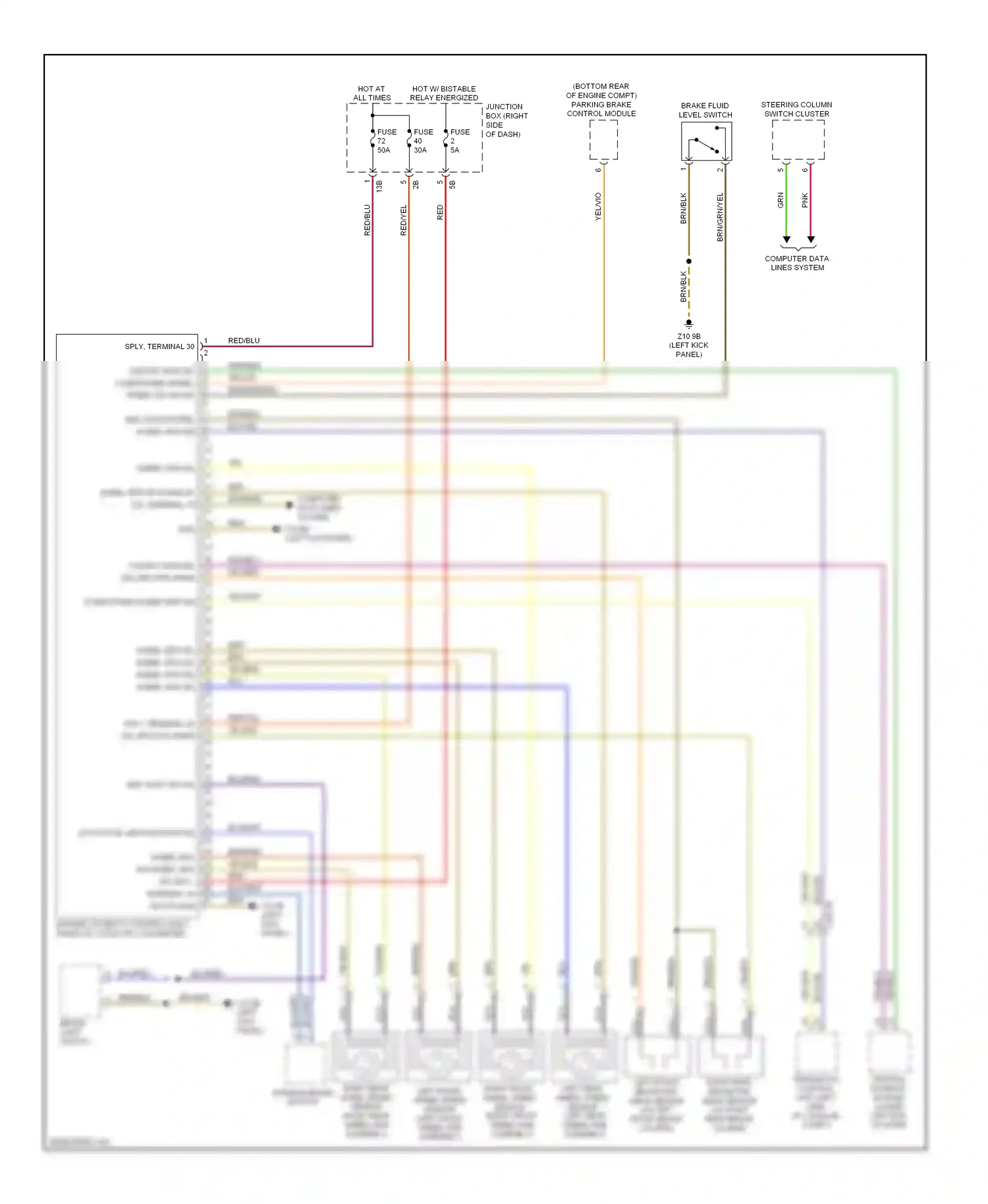 Wiring diagram activation, led function ind for BMW 7 series F01/F02 (2008-2012) (1 of 1)