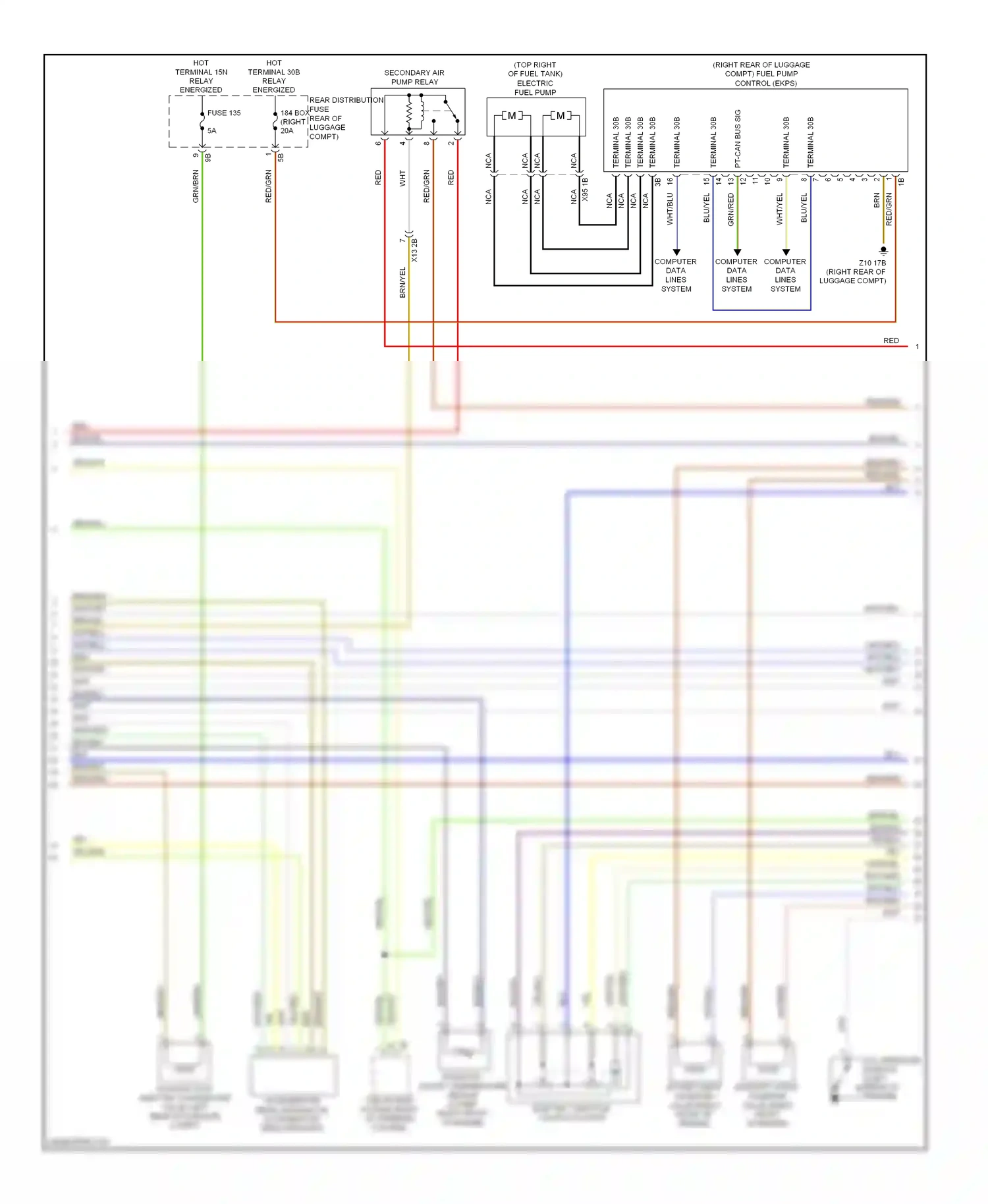 Wiring diagram blu for BMW 7 series F01/F02 (2008-2012) (59 of 65)