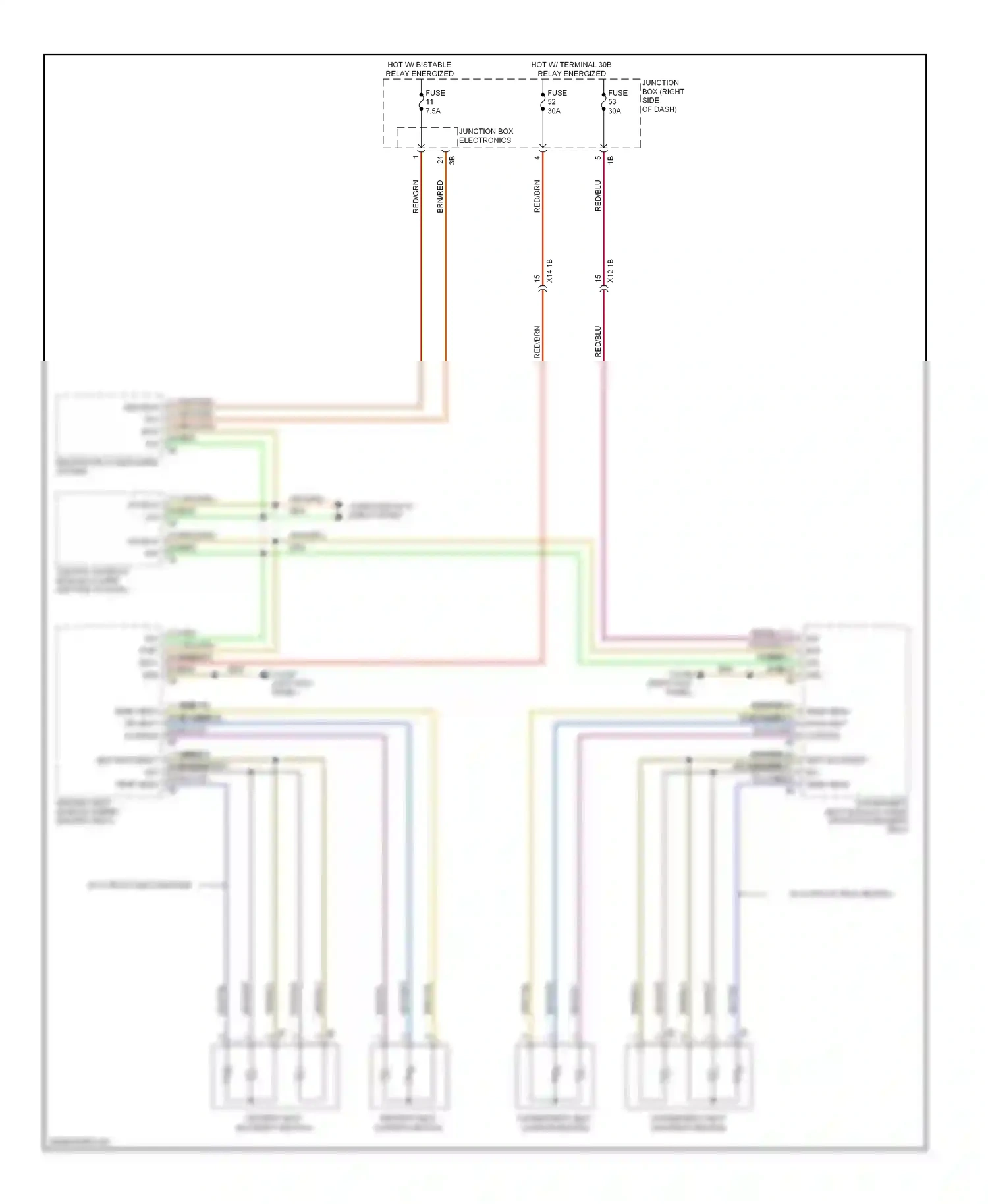 Wiring diagram blu/grn for BMW 7 series F01/F02 (2008-2012) (11 of 26)