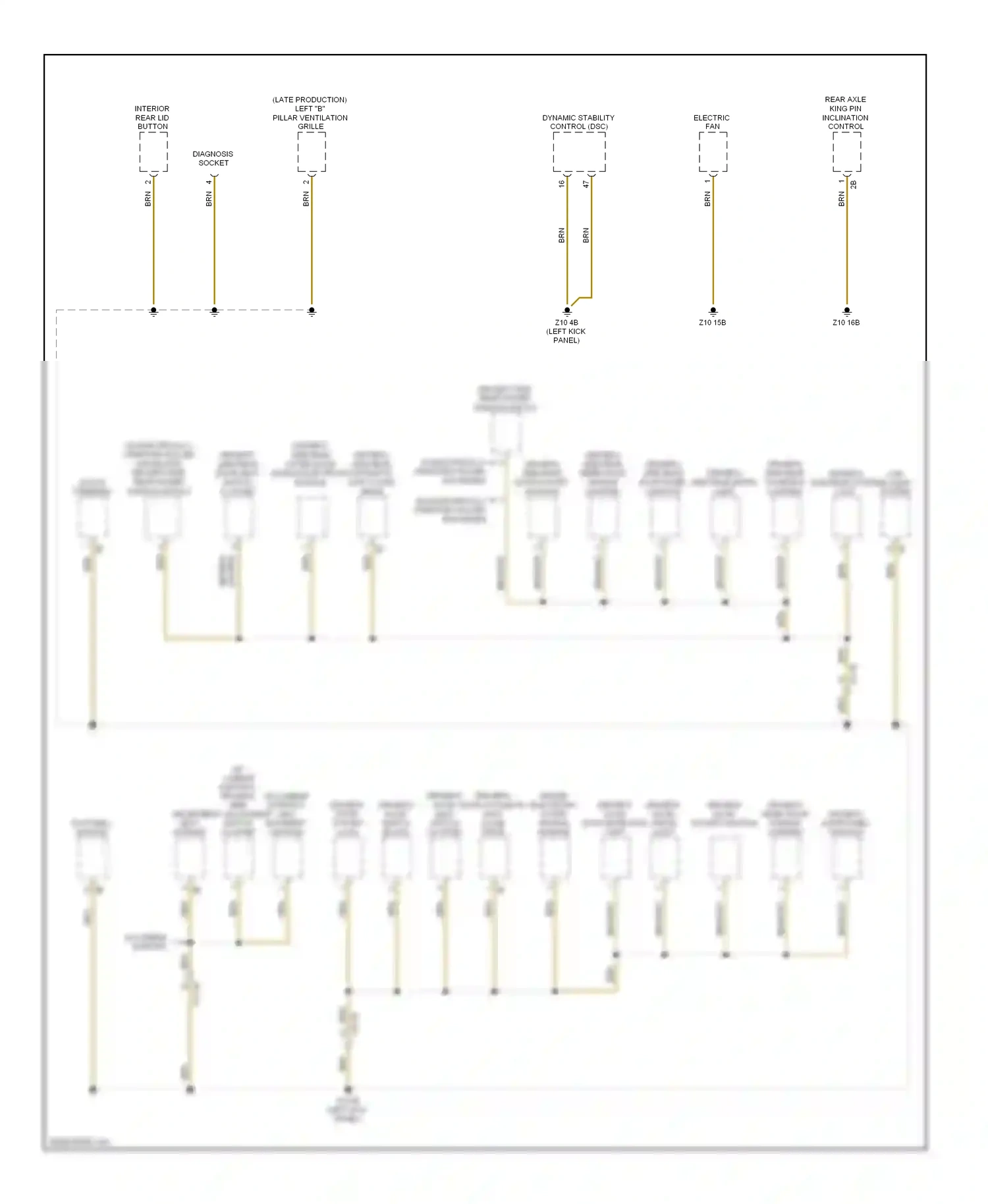 Wiring diagram car access system for BMW 7 series F01/F02 (2008-2012) (2 of 12)