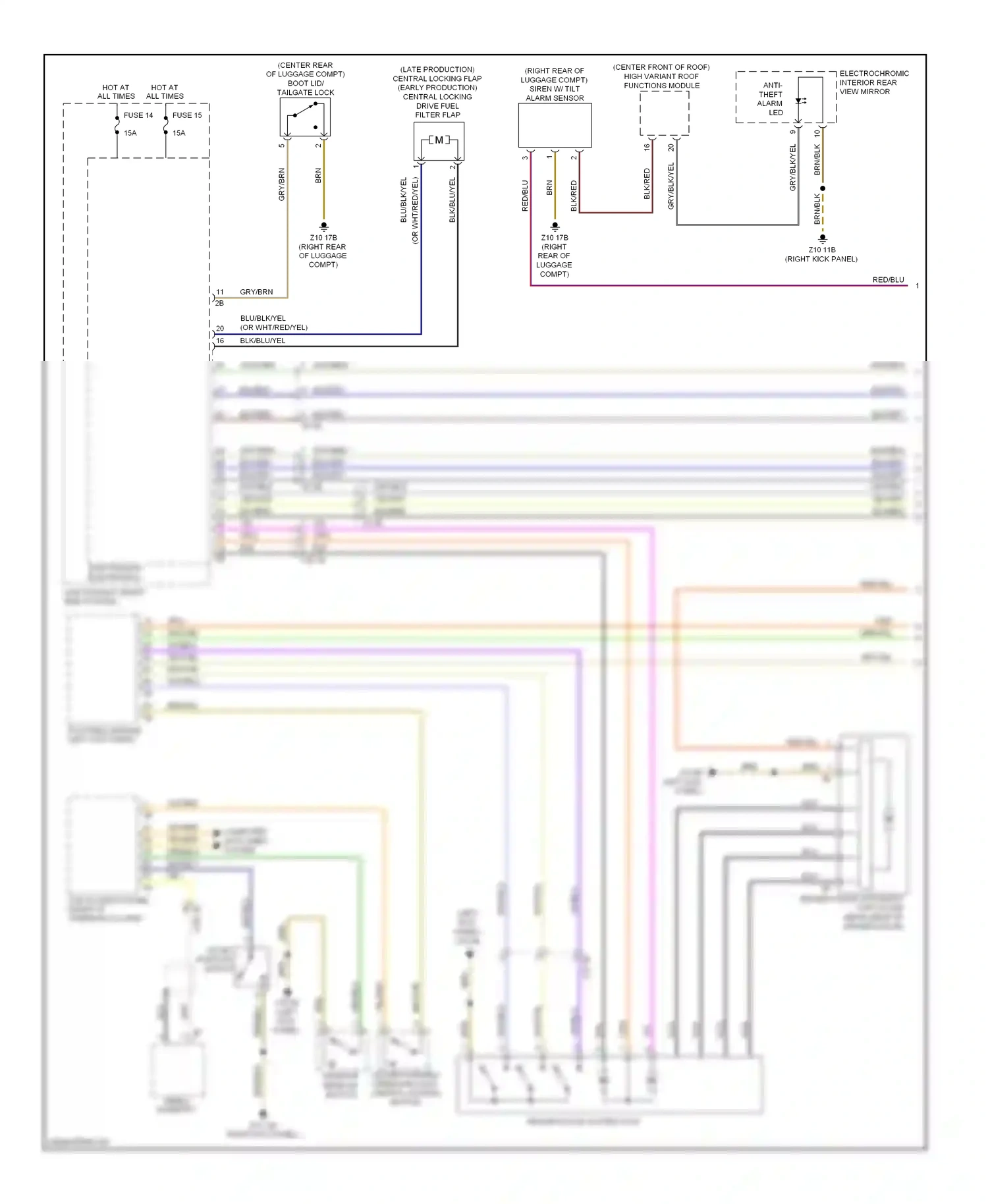Wiring diagram computer data lines system for BMW 7 series F01/F02 (2008-2012) (47 of 89)