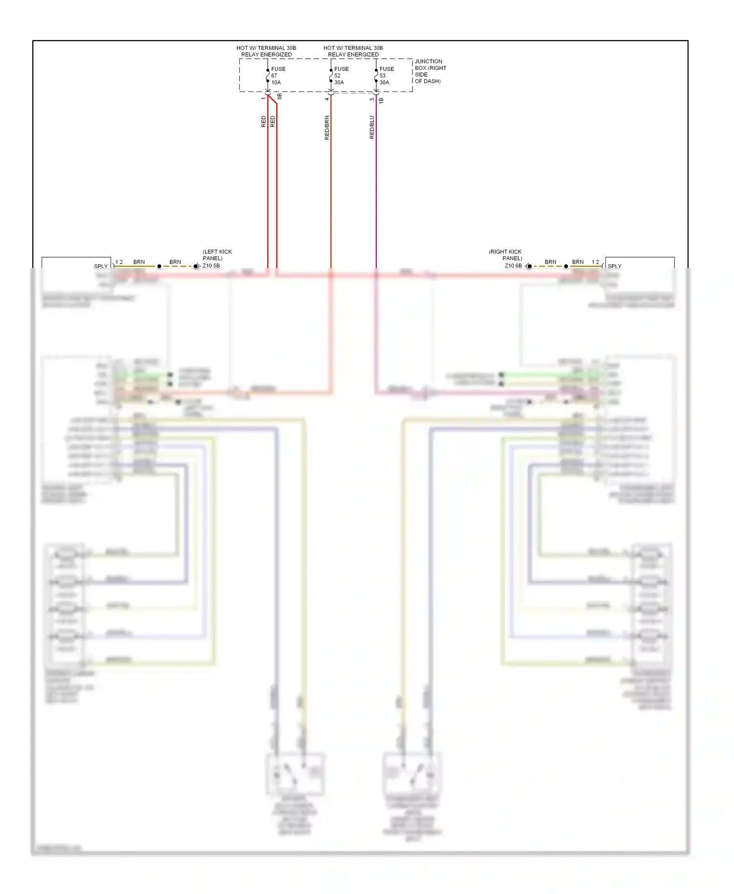 Wiring diagram computer data lines system for BMW 7 series F01/F02 (2008-2012) (43 of 89)