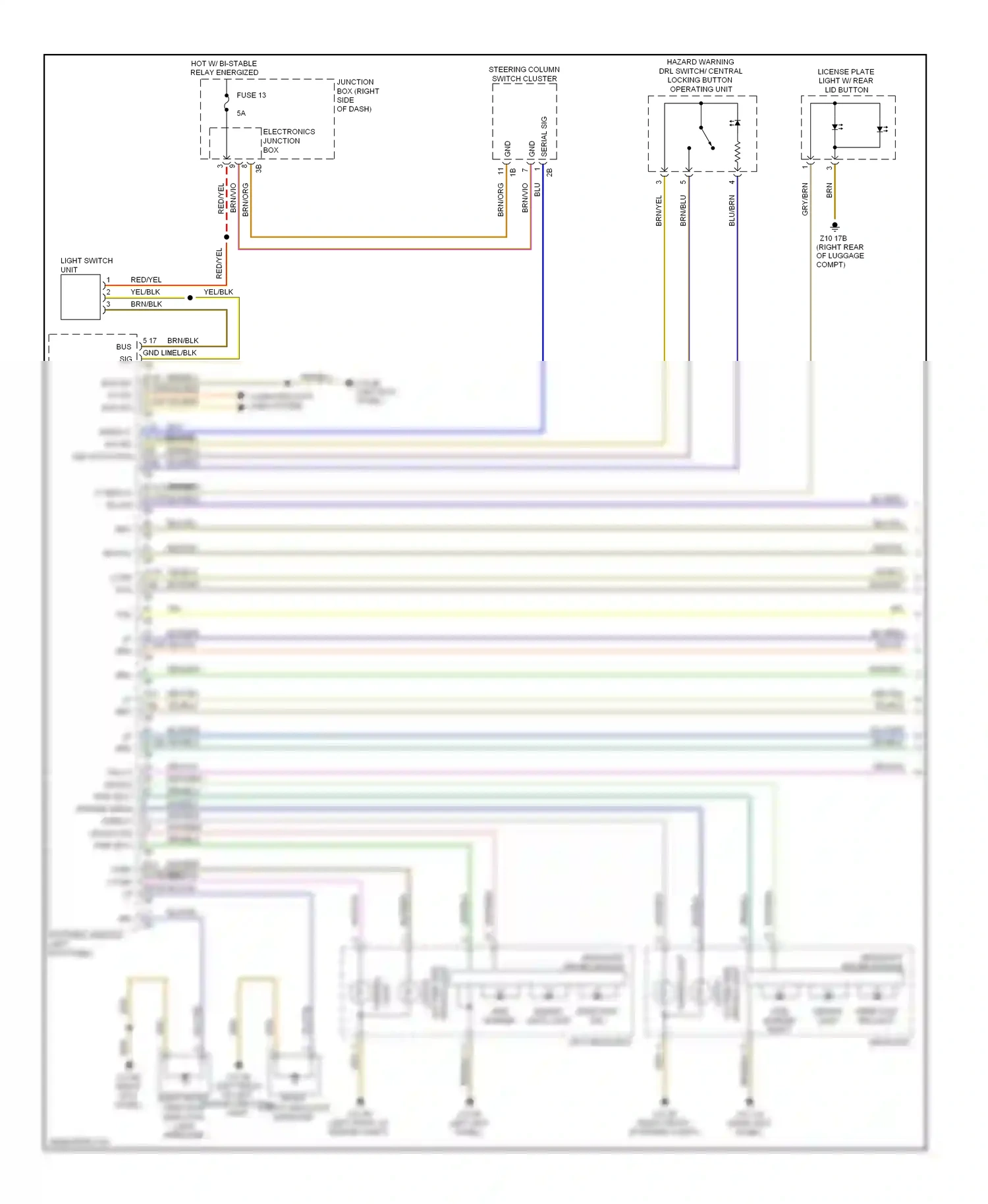 Wiring diagram computer data lines system for BMW 7 series F01/F02 (2008-2012) (23 of 89)
