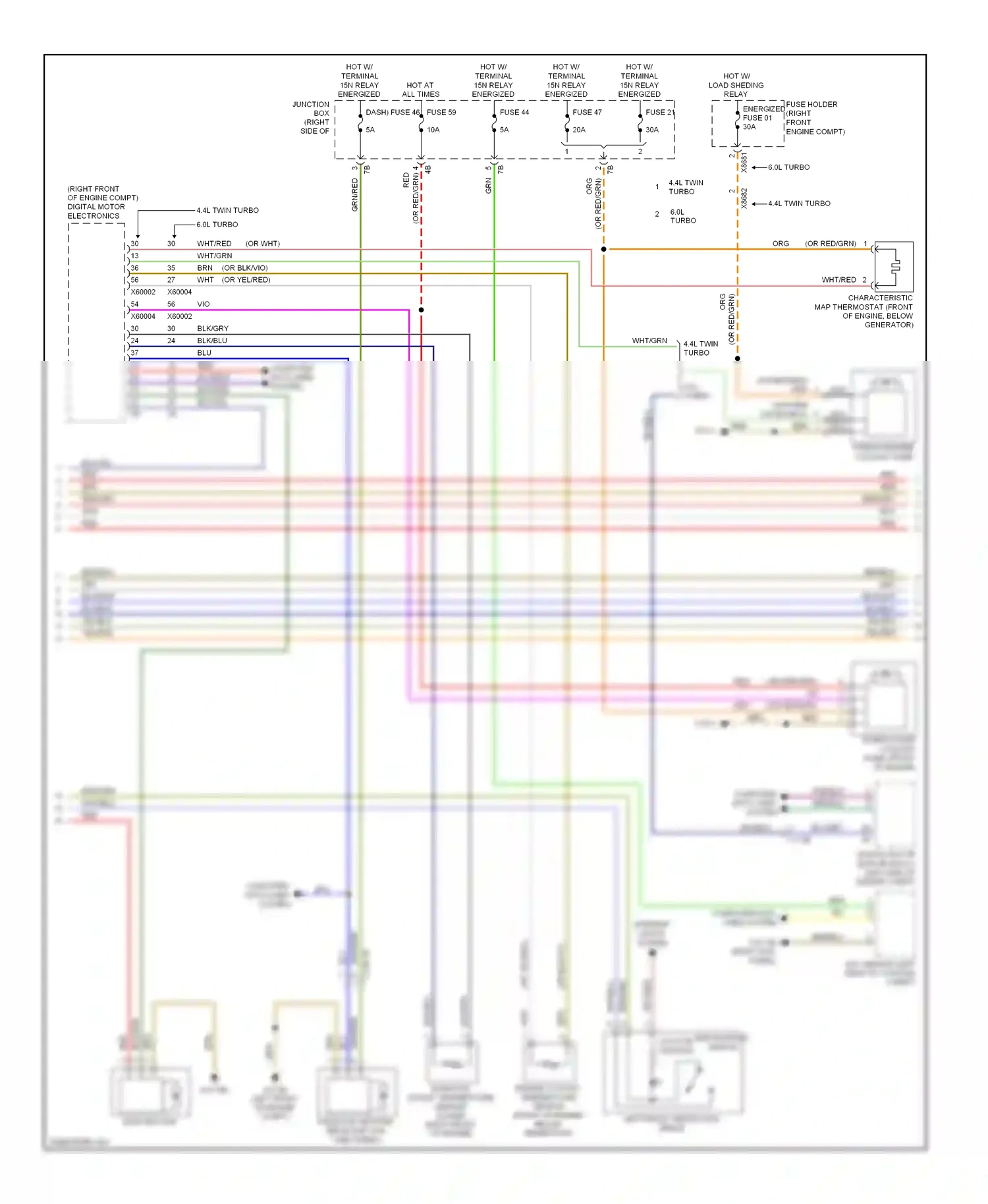 Wiring diagram computer data lines system for BMW 7 series F01/F02 (2008-2012) (7 of 89)