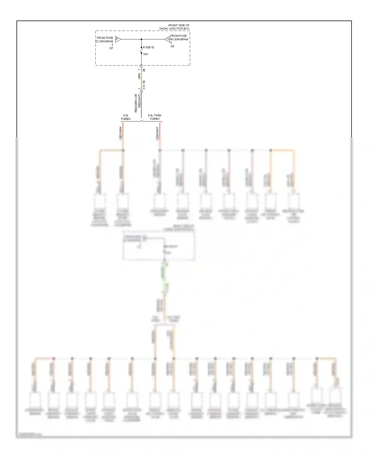 Wiring diagram crankshaft sensor for BMW 7 series F01/F02 (2008-2012) (2 of 2)