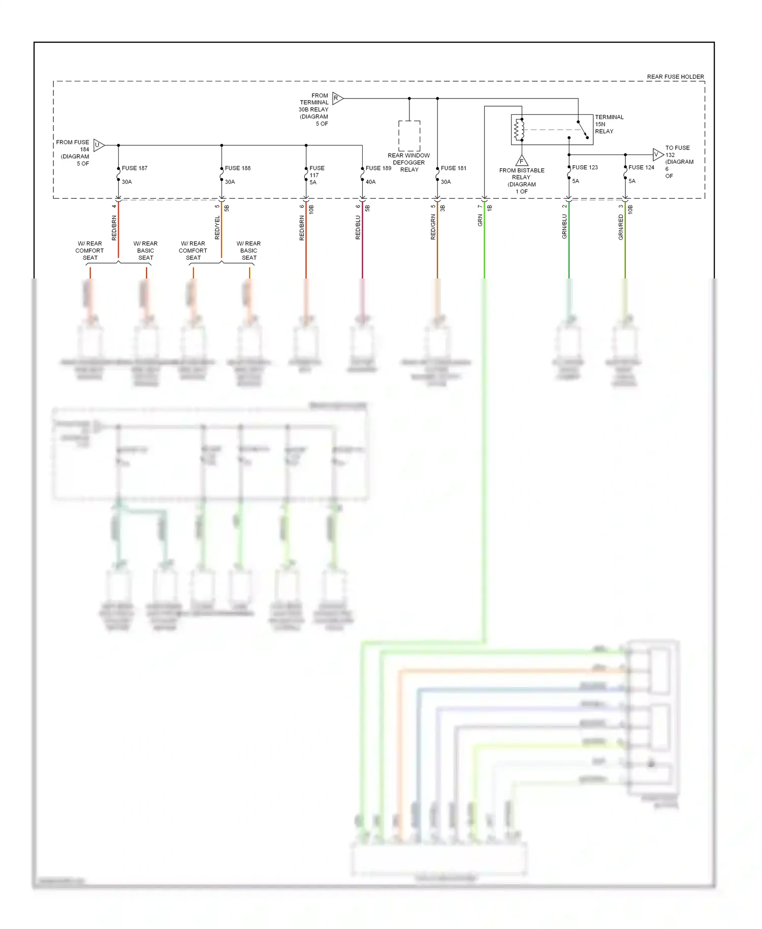 Wiring diagram electronic night vision module for BMW 7 series F01/F02 (2008-2012) (2 of 2)