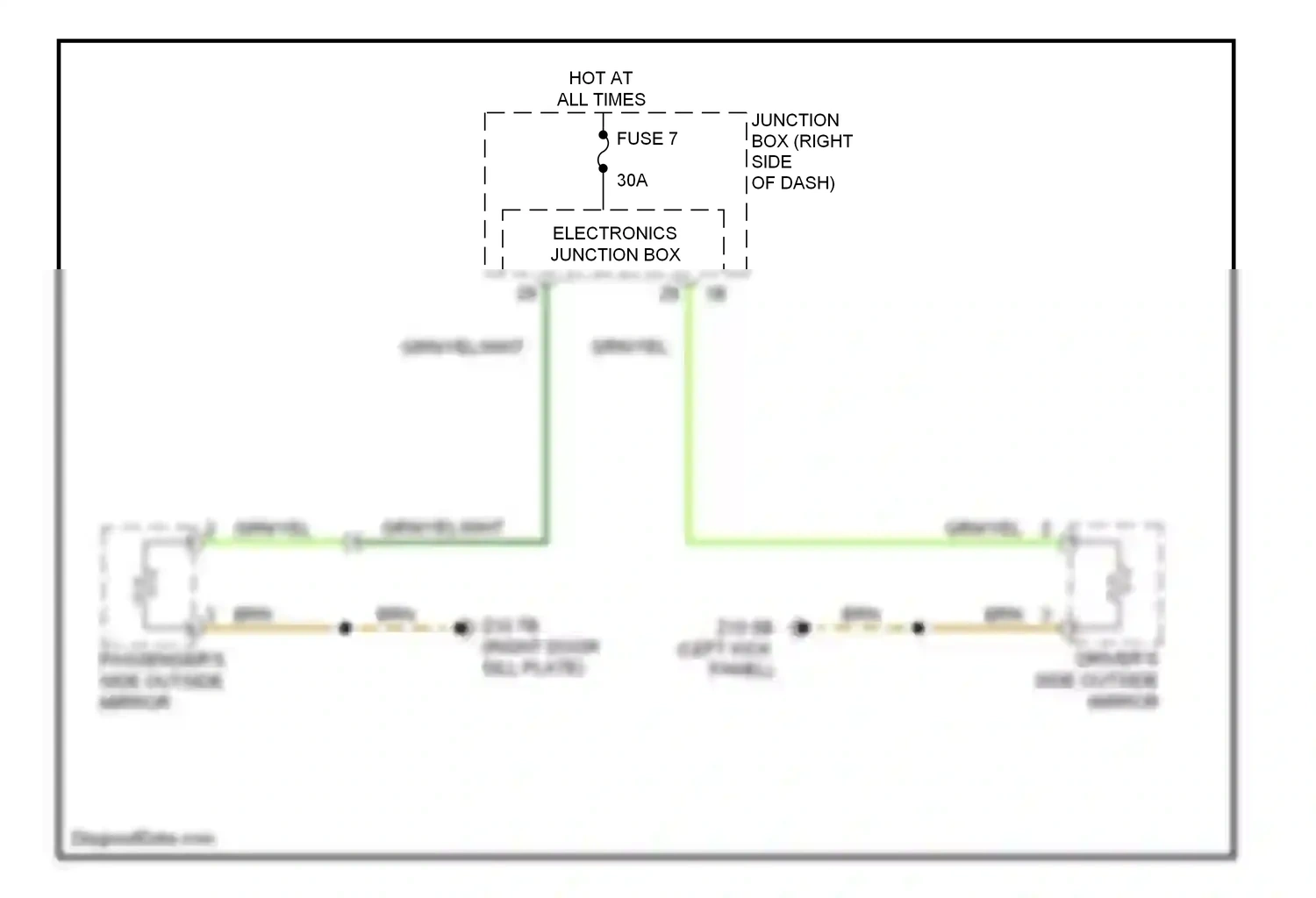 Wiring diagram electronics junction box for BMW 7 series F01/F02 (2008-2012) (9 of 21)