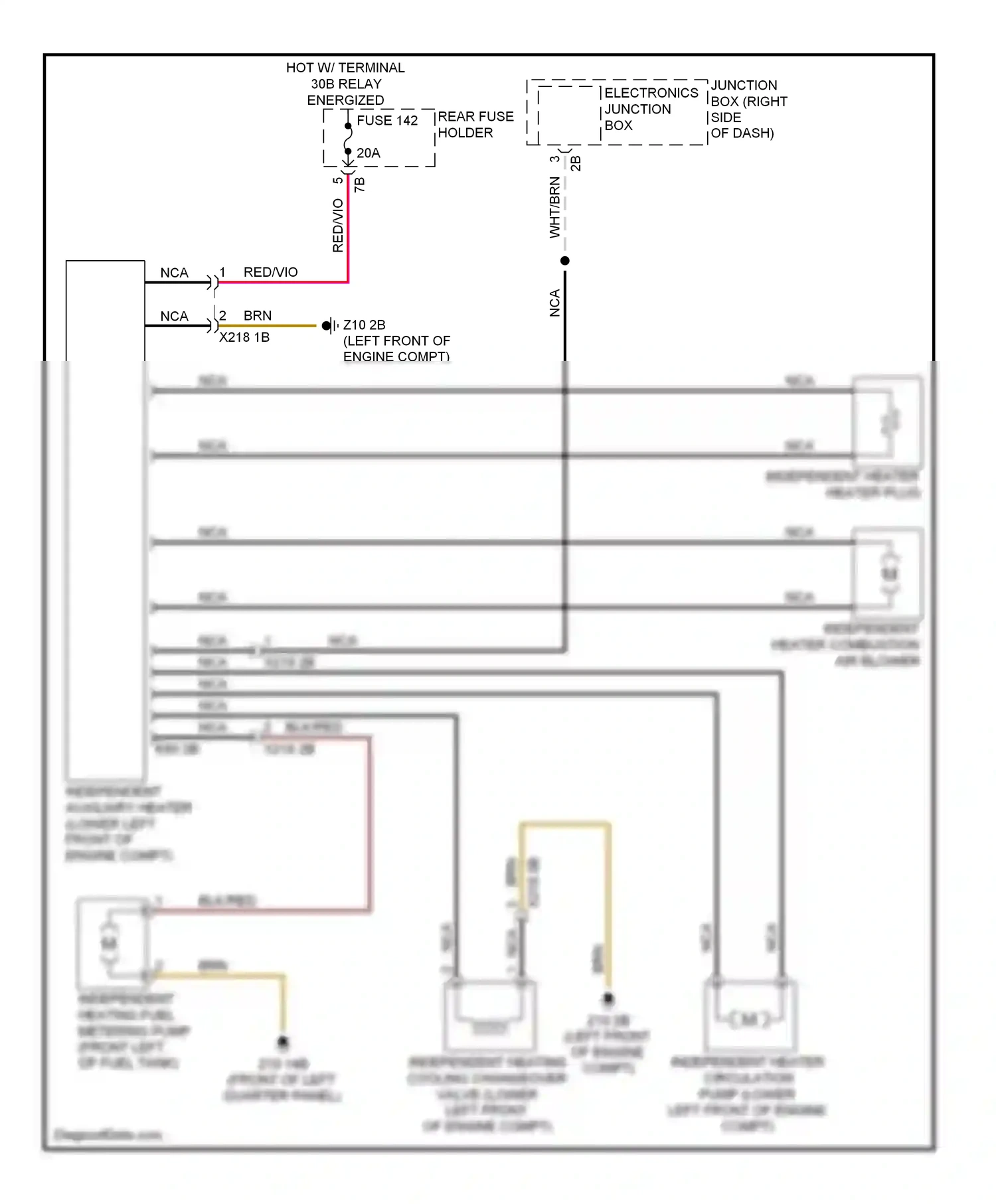 Wiring diagram electronics junction box for BMW 7 series F01/F02 (2008-2012) (10 of 21)