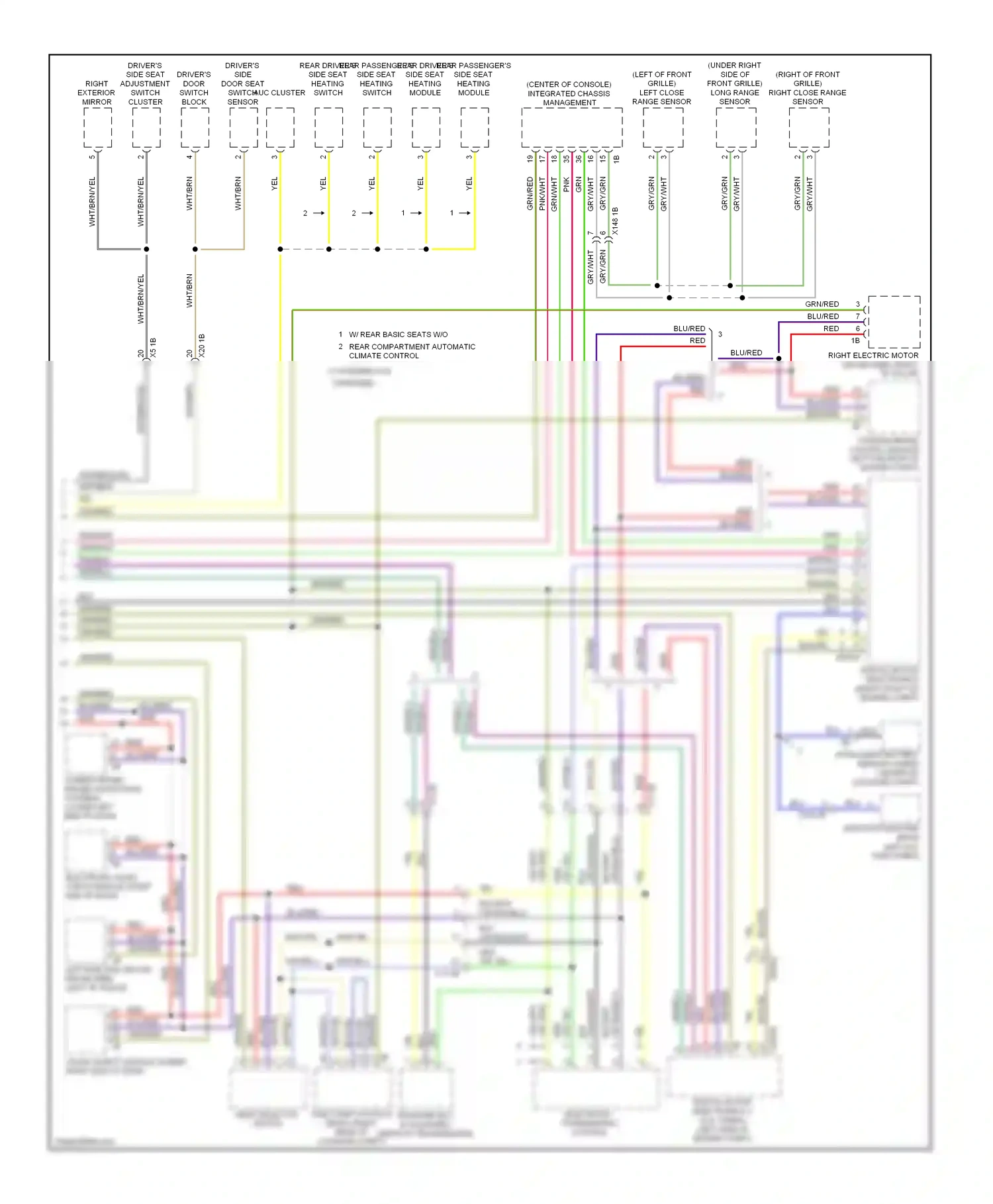 Wiring diagram gear selector switch for BMW 7 series F01/F02 (2008-2012) (3 of 7)