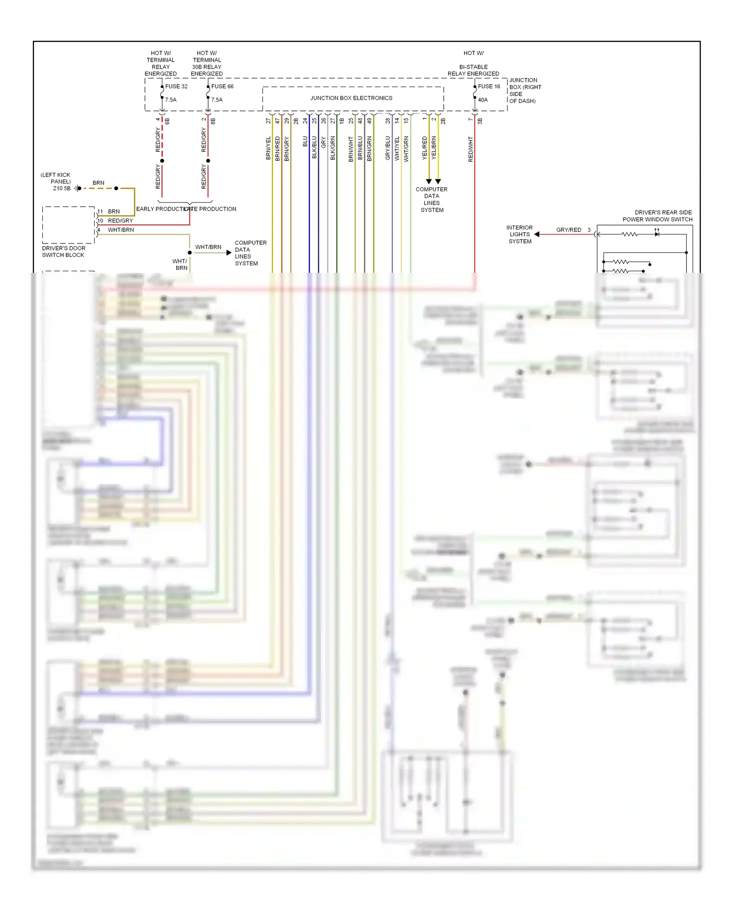 Wiring diagram junction box electronics for BMW 7 series F01/F02 (2008-2012) (11 of 14)