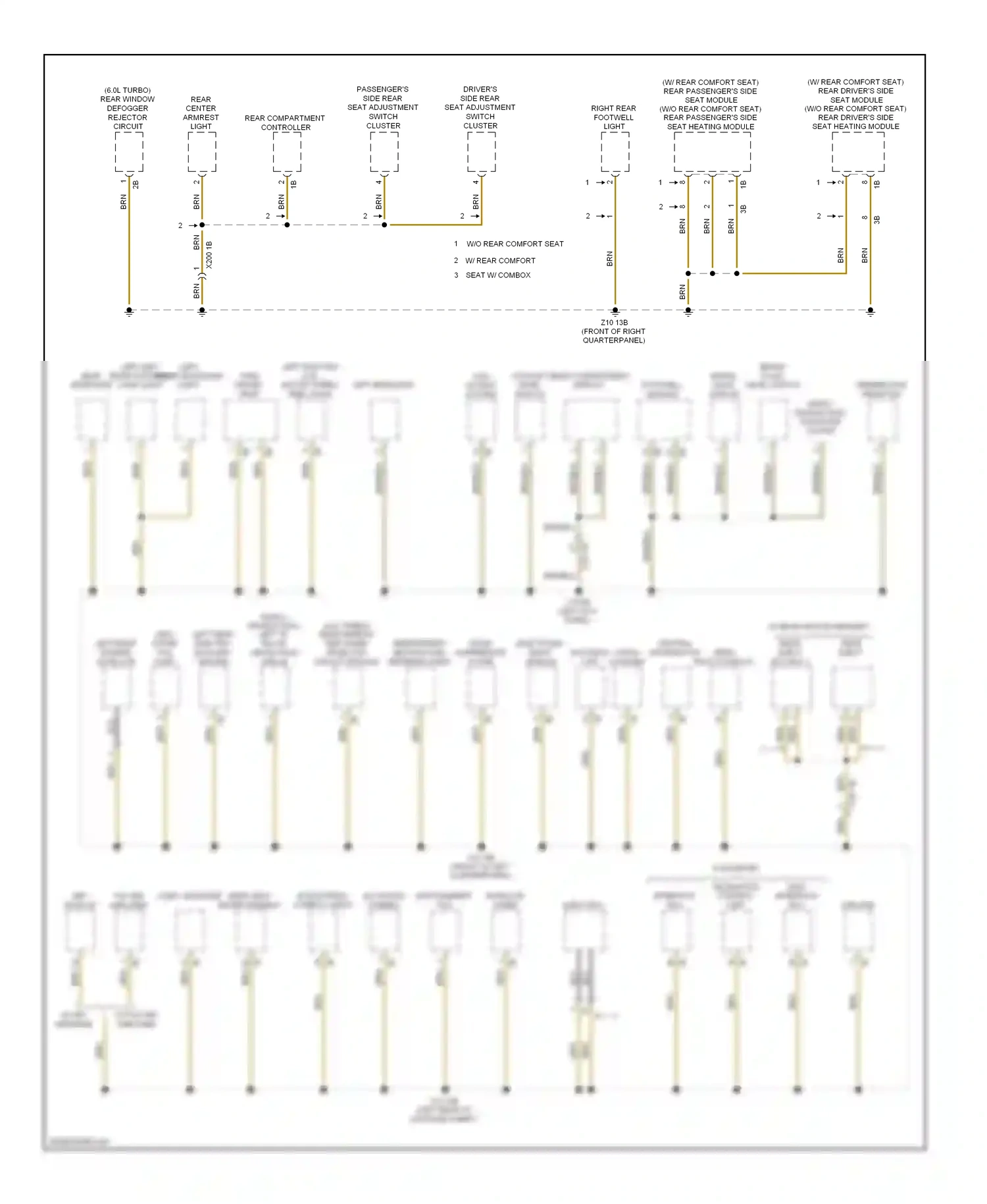 Wiring diagram left headlight for BMW 7 series F01/F02 (2008-2012) (3 of 5)