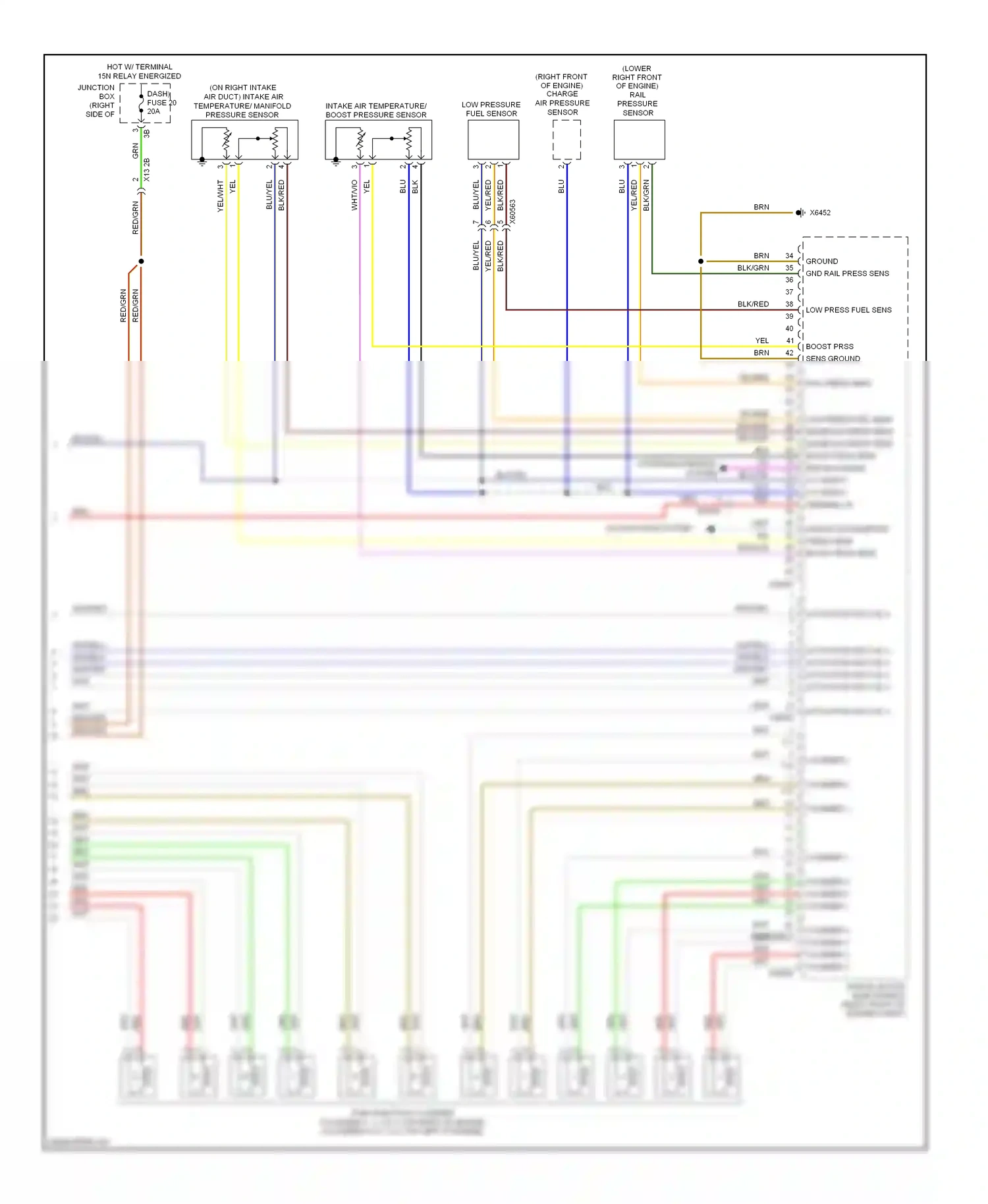 Wiring diagram starting/charging system for BMW 7 series F01/F02 (2008-2012) (2 of 2)