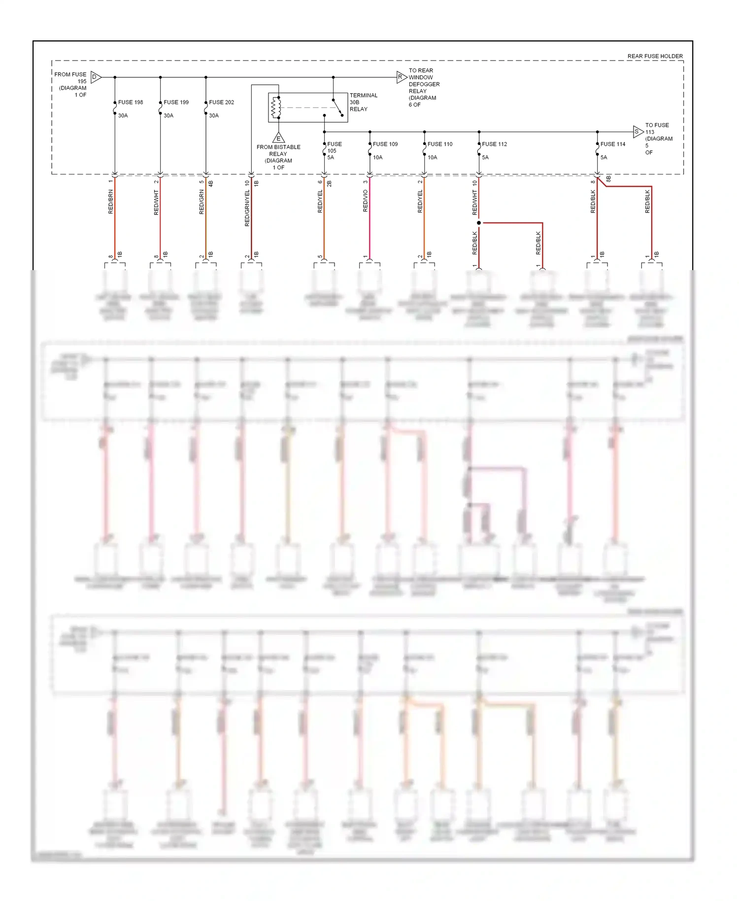 Wiring diagram trailer socket for BMW 7 series F01/F02 (2008-2012) (3 of 5)