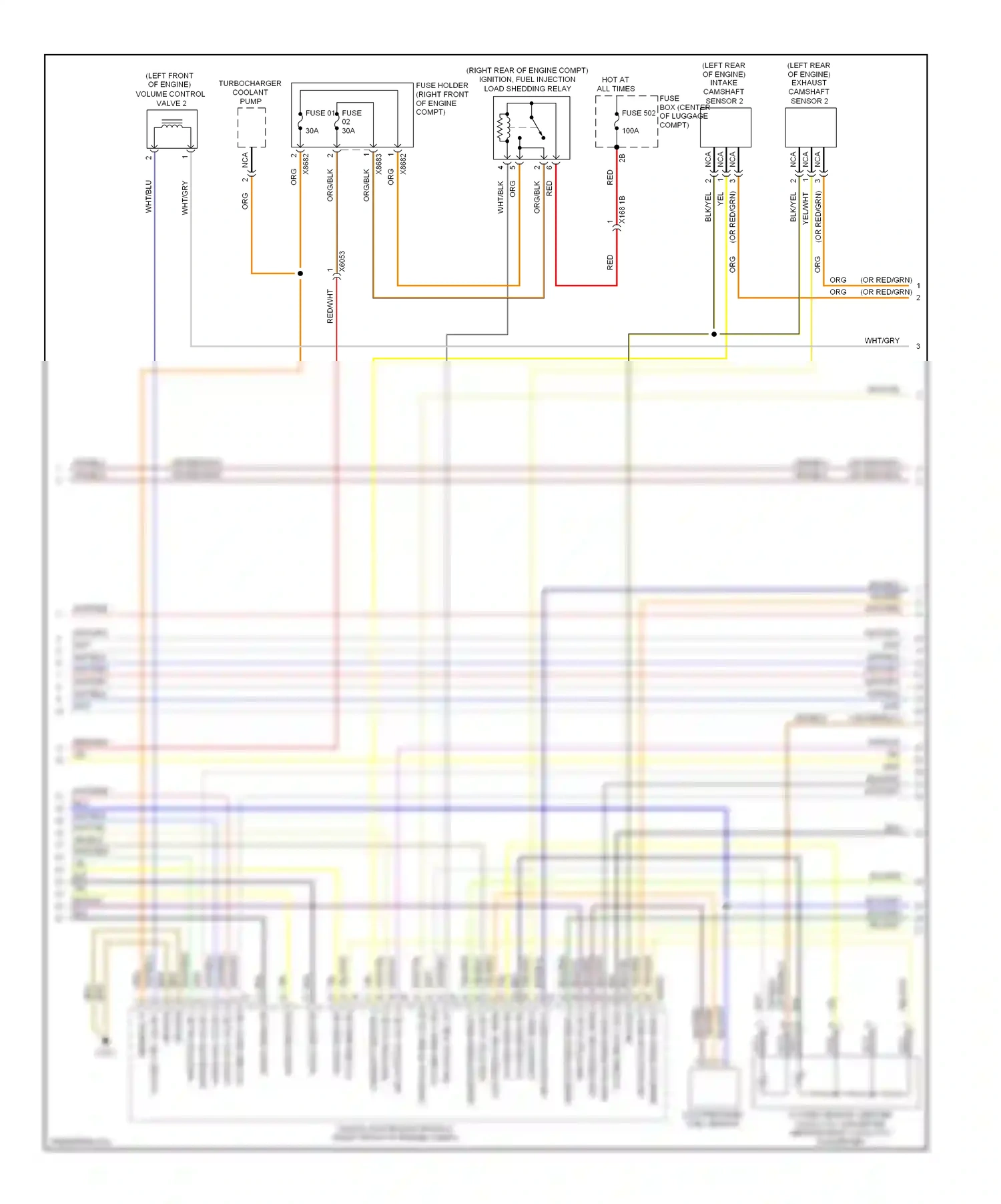 Wiring diagram volume ctrl valve 2 for BMW 7 series F01/F02 (2008-2012) (1 of 1)