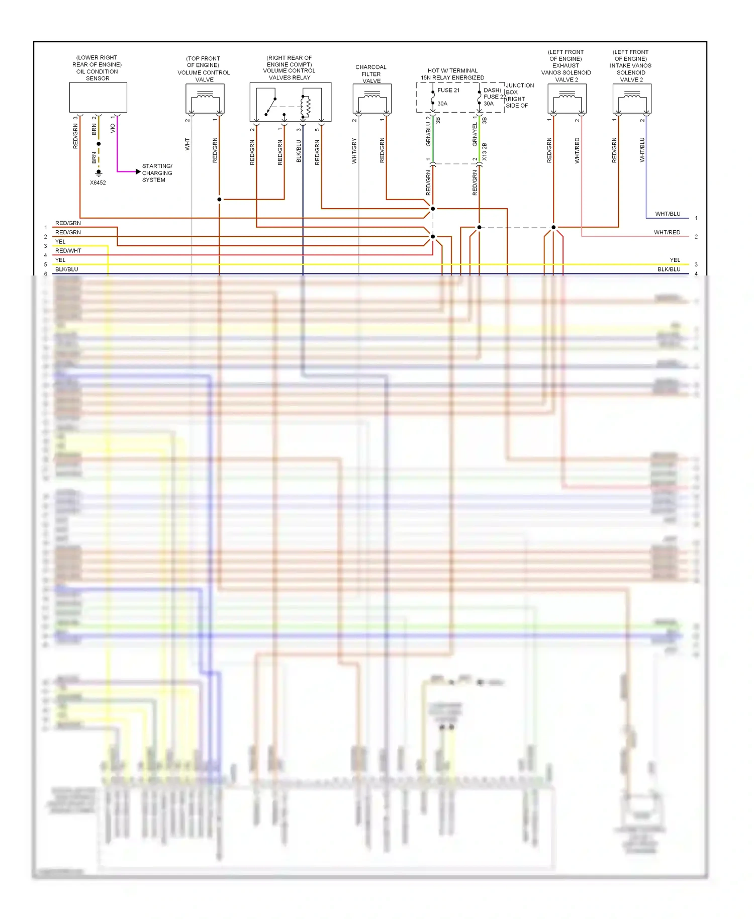 Wiring diagram volume ctrl valves for BMW 7 series F01/F02 (2008-2012) (2 of 2)