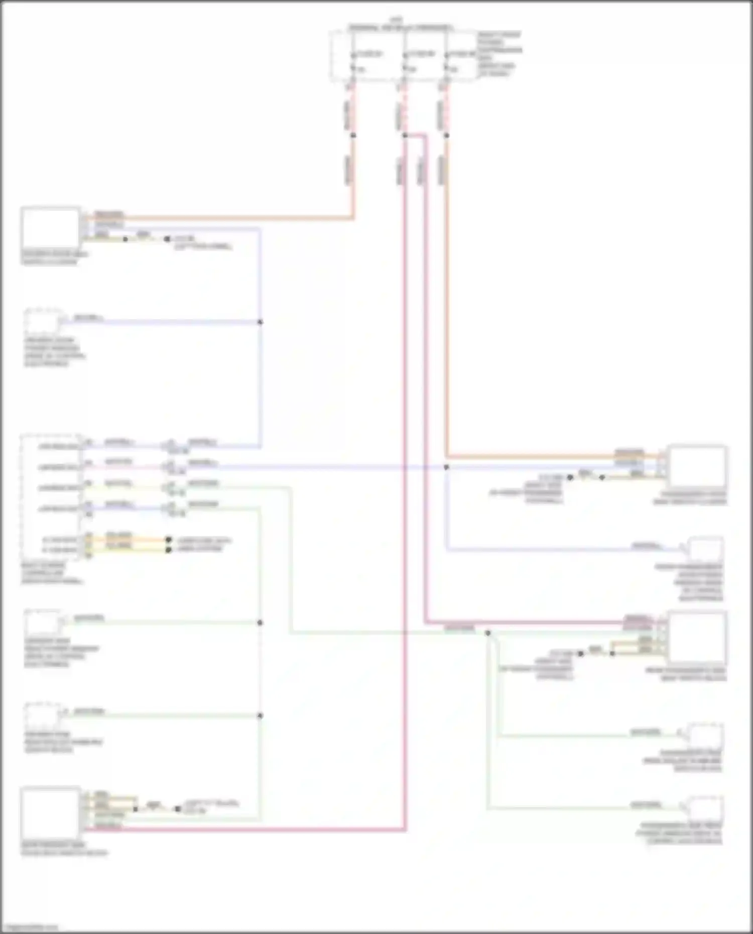 Car Wiring Diagrams for 7 series BMW G11/G12 facelift (2019-2023): Pneumatics seat circuit, w/ rear pneumatics seats (2 of 2)