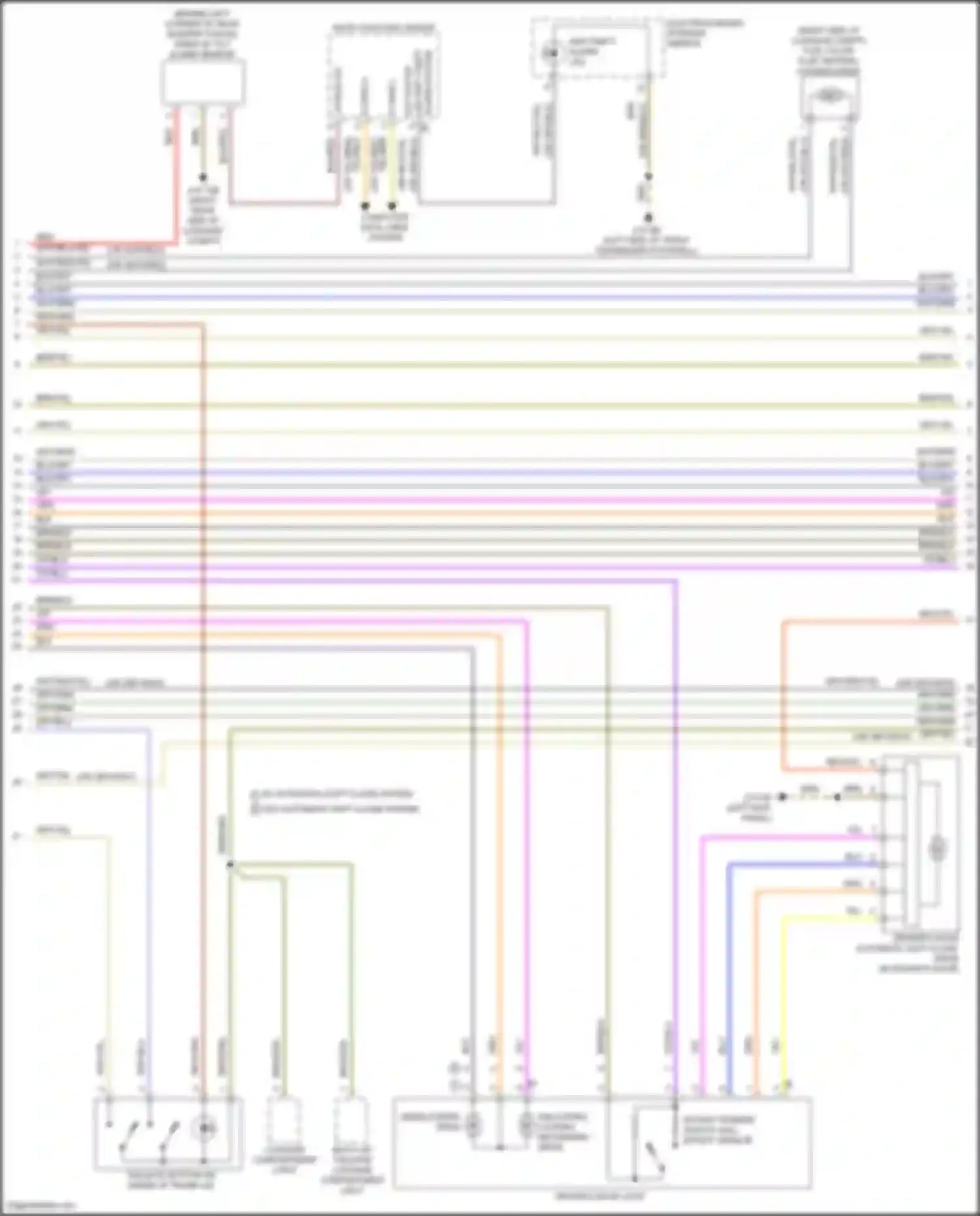 Wiring diagram alarm system for BMW 7 series G11/G12 facelift (2019-2023) (1 of 2)