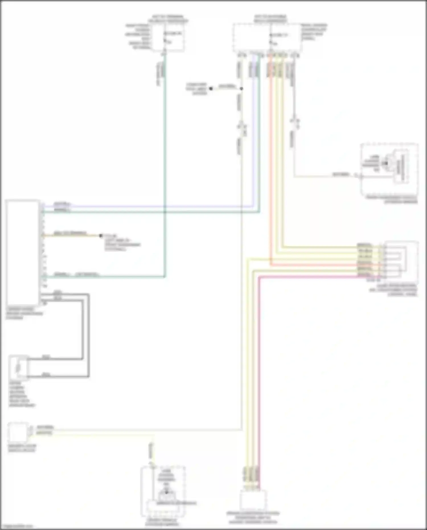 Wiring diagram audio mode/heating, air conditioning system control panel for BMW 7 series G11/G12 facelift (2019-2023) (3 of 5)