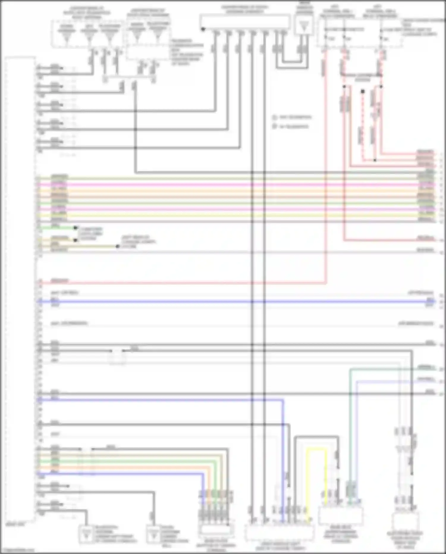 Wiring diagram bluetooth antenna for BMW 7 series G11/G12 facelift (2019-2023) (2 of 10)